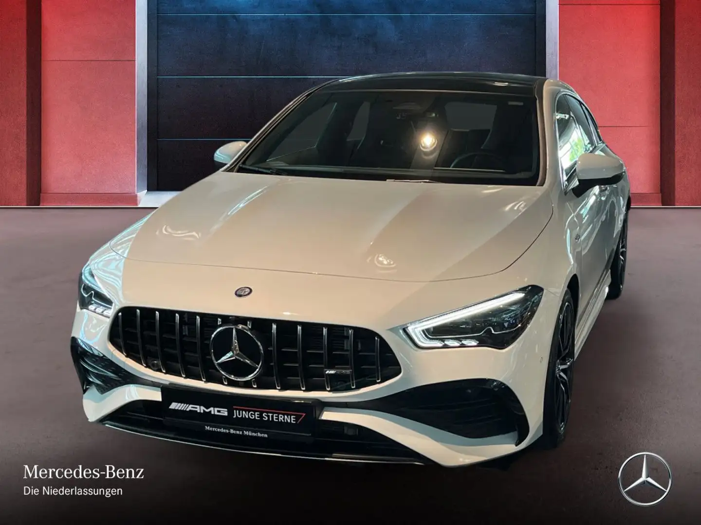 Mercedes-Benz CLA 35 AMG CLA 35 4M AMG+PANO+AHK+MULTIBEAM+KAMERA+TOTW+8G Blanc - 2