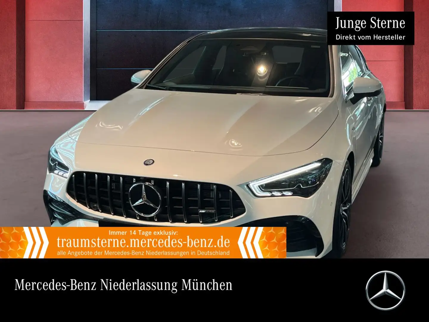 Mercedes-Benz CLA 35 AMG CLA 35 4M AMG+PANO+AHK+MULTIBEAM+KAMERA+TOTW+8G Blanc - 1