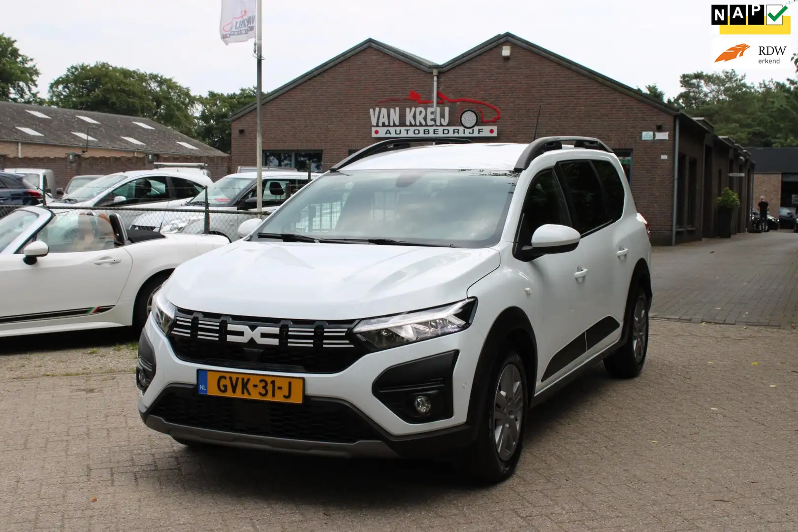 Dacia Jogger 1.6 Hybrid 140 Expression 7p. Automaat, Navi Camer Weiß - 1