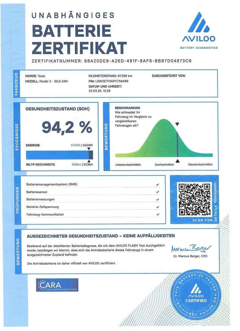 Tesla Model 3 Standard Range RWD **ERSTBESITZ*GARANTIE** Weiß - 2