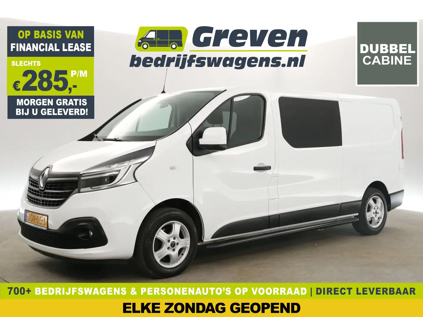Renault Trafic 2.0 dCi T29 L2H1 | Dubbele Cabine | 6 Persoons | A Wit - 1