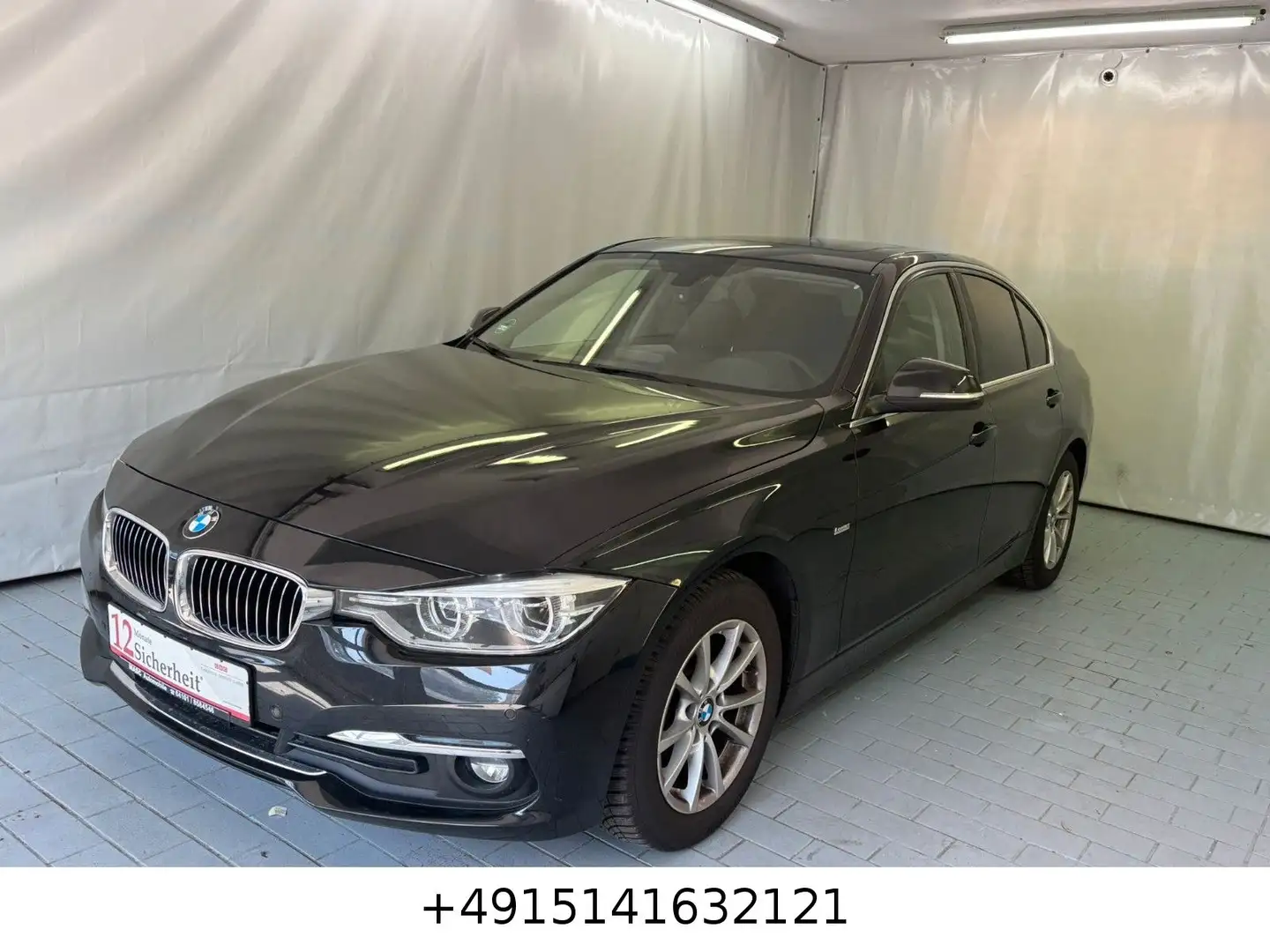 BMW 320 d Limo Luxury Line Aut.+Leder+SD+Navi+SHZ+LED Schwarz - 1