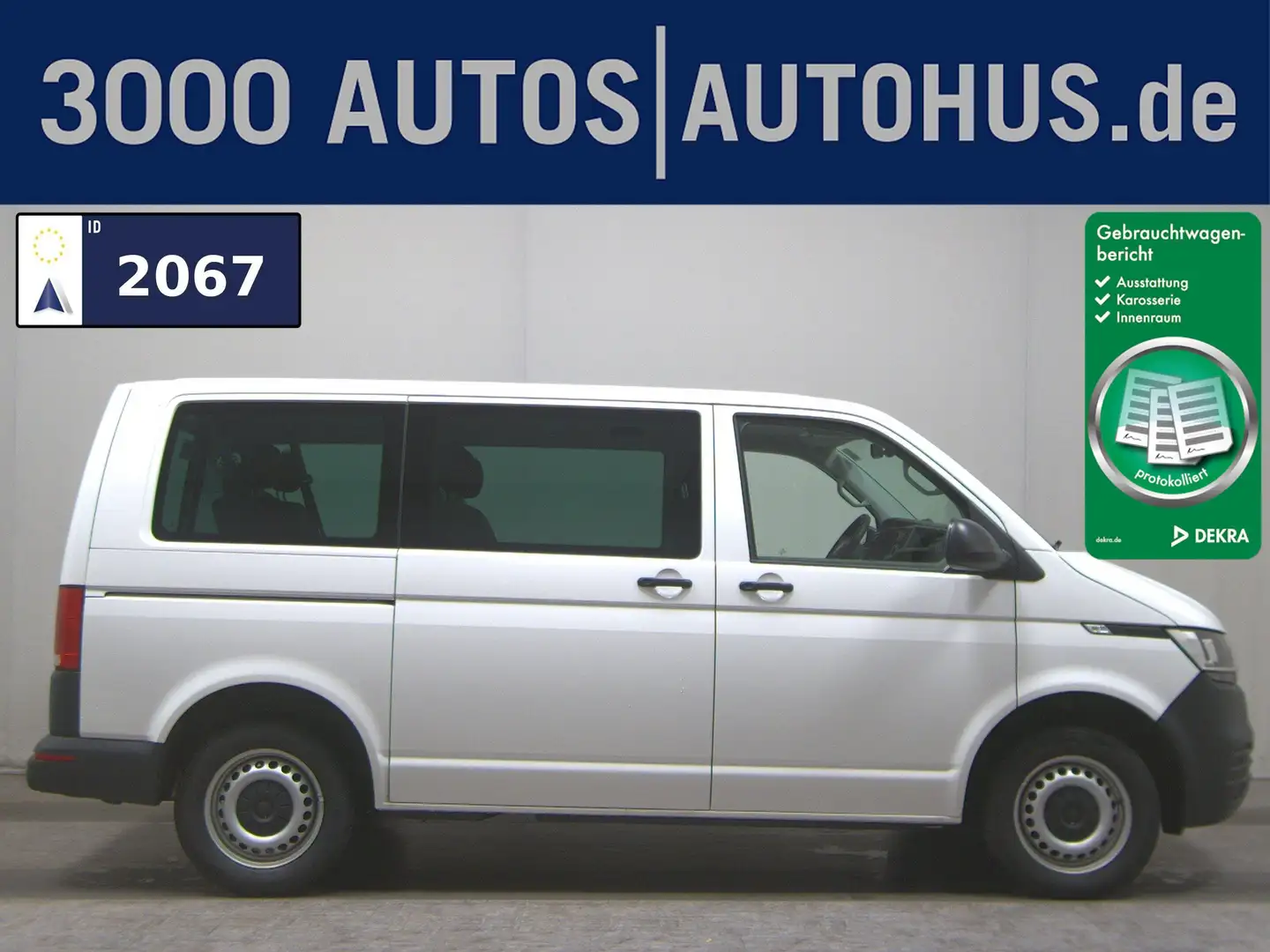 Volkswagen T6.1 Kombi 2.0 TDI 9-Sitze Klima PDC Blanc - 1