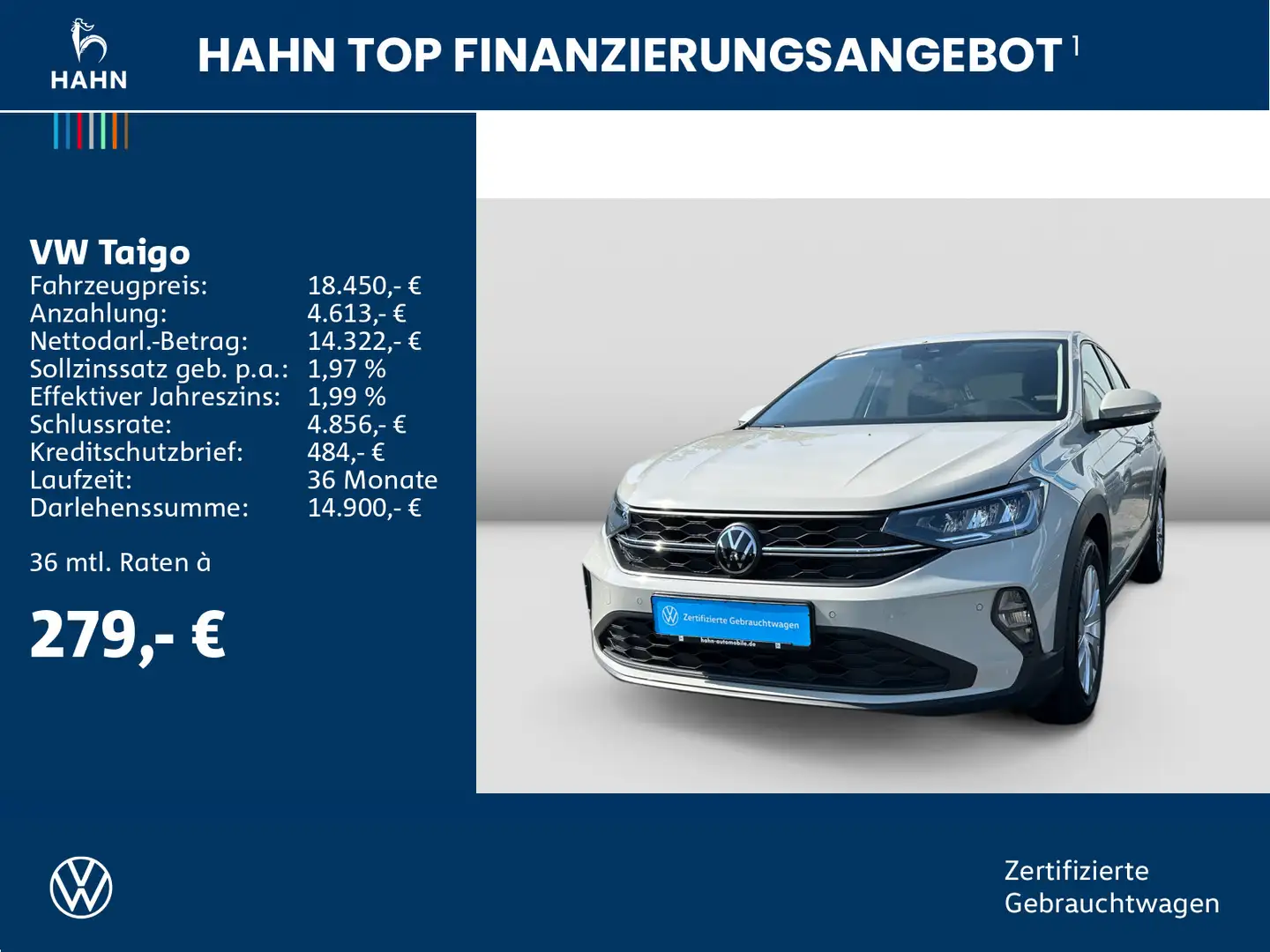 Volkswagen Taigo 1.0TSI LED Sitzh PDC App-Connect Virtual Grau - 2