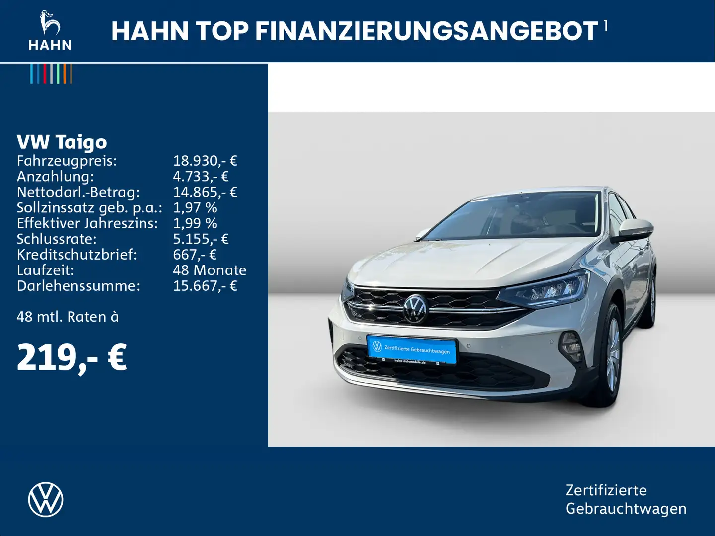 Volkswagen Taigo 1.0TSI LED Sitzh PDC App-Connect Virtual Gris - 2
