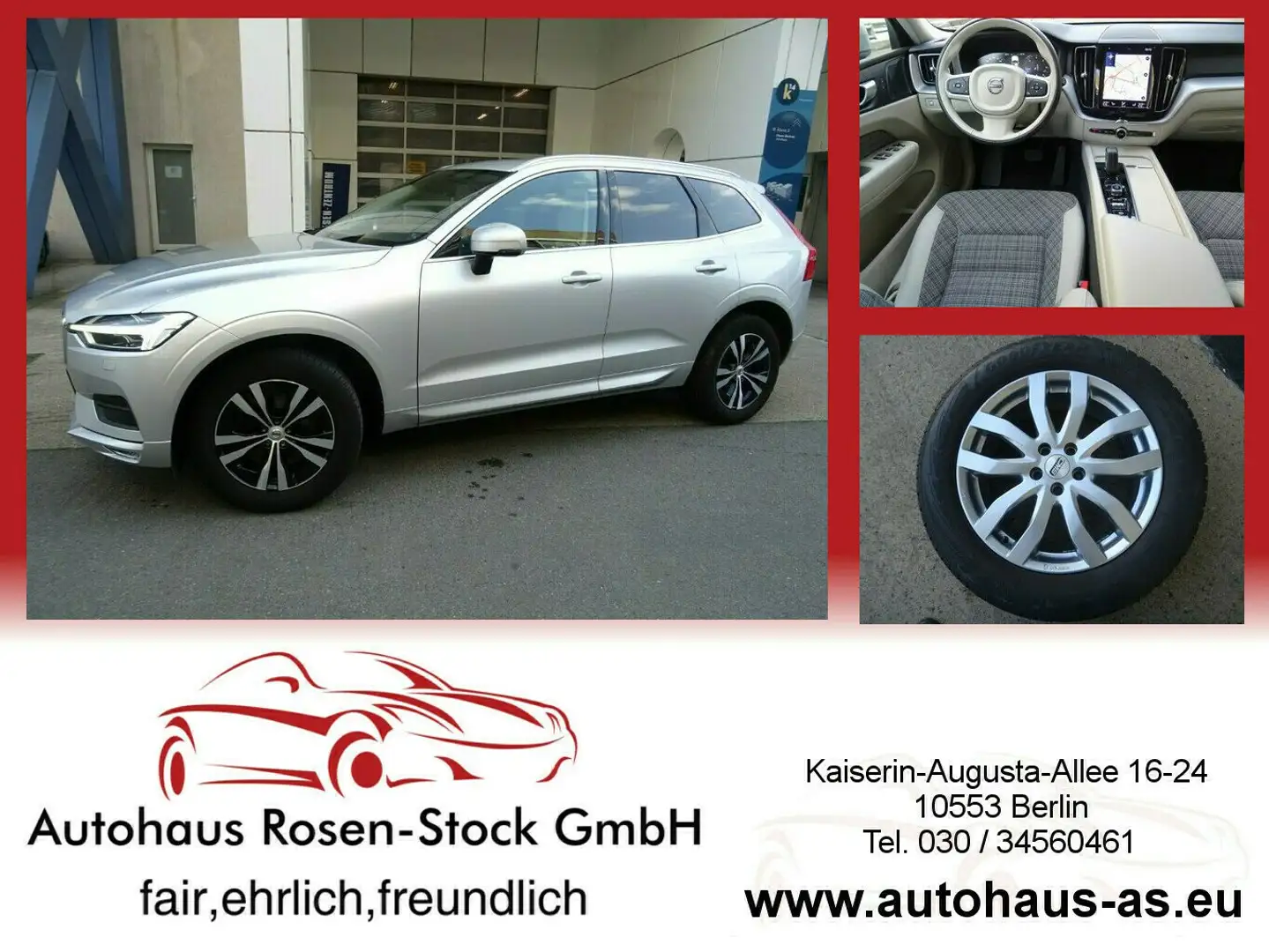 Volvo XC60 B4 AWD Momentum Pro Diesel,ACC,Kamera Ezüst - 1