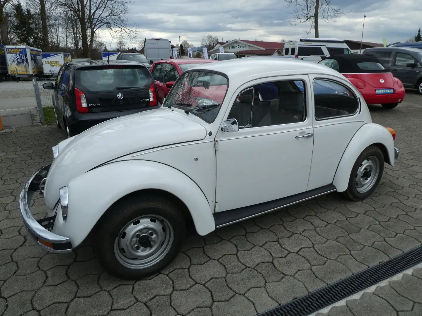 Volkswagen Käfer aus 1. Hand nur 3848 km alles original Weiß - 2