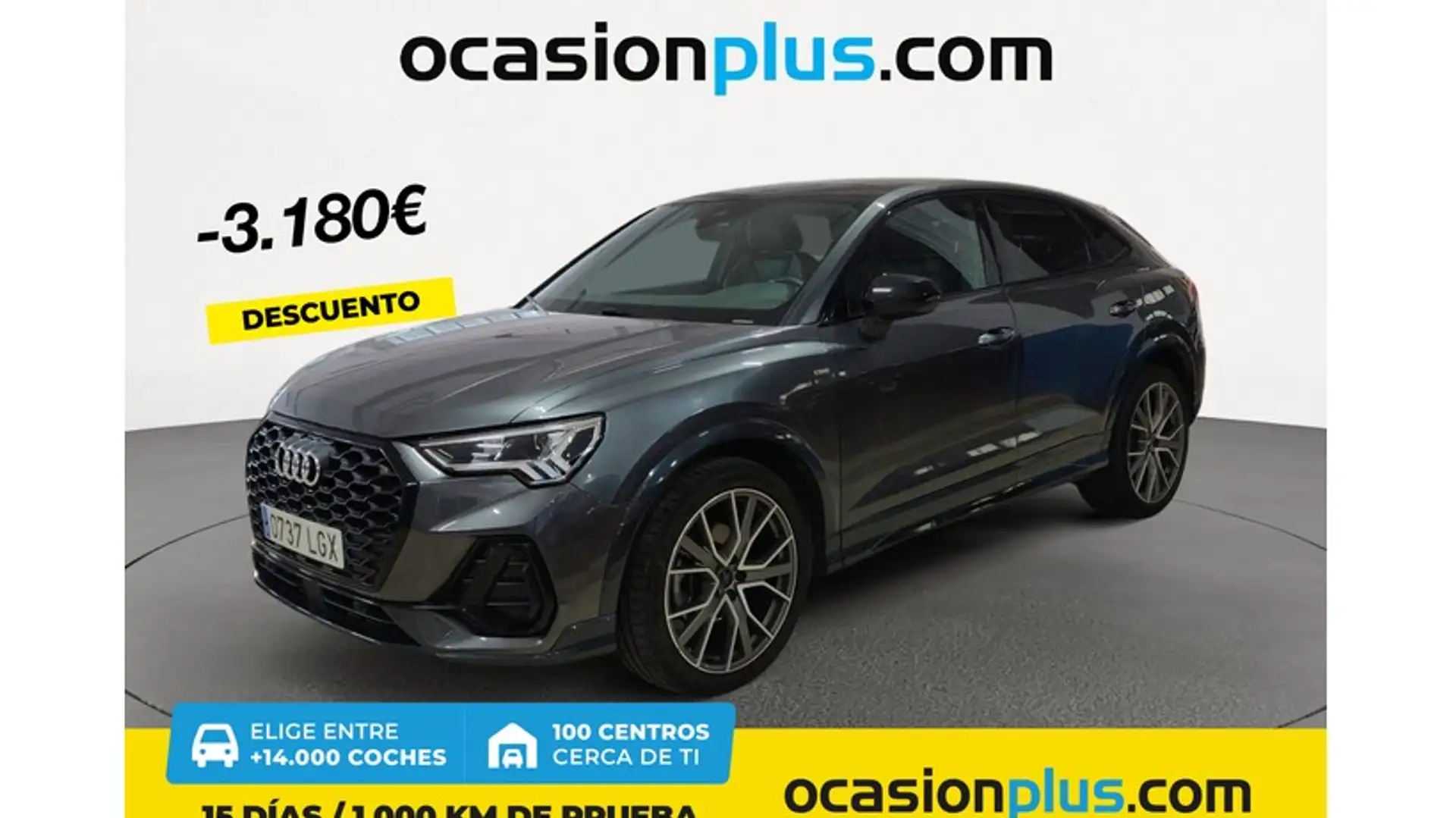 Audi Q3 Sportback 35 TDI Black line S tronic Gris - 1