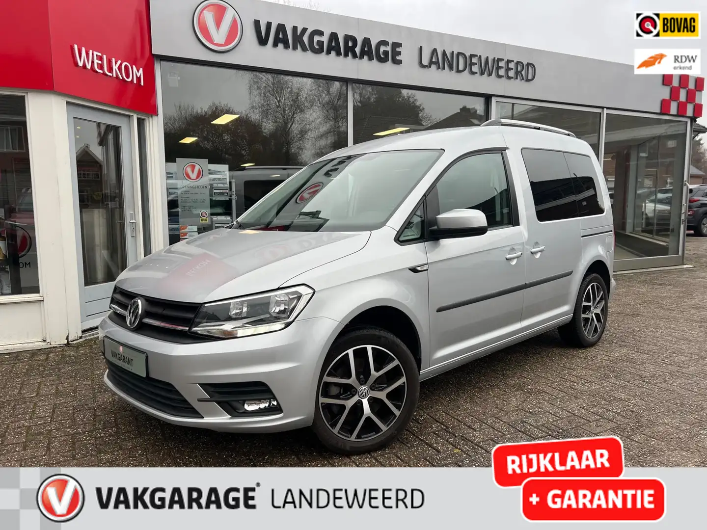 Volkswagen Caddy 1.4TSI, automaat, Navi, PDC, Cruise, 1e Eigenaar Gris - 1