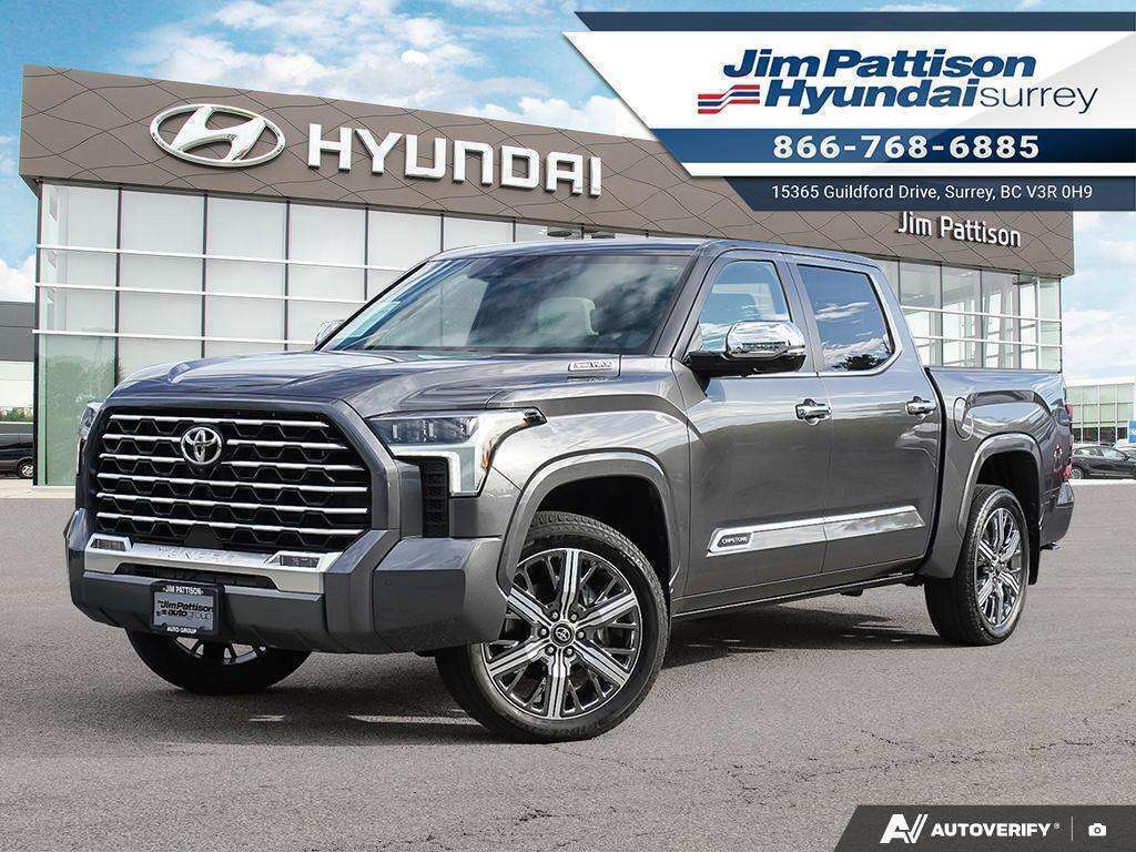 Gray 2025 Toyota Tundra Hybrid Pickup Truck Four-Wheel Drive Automatic