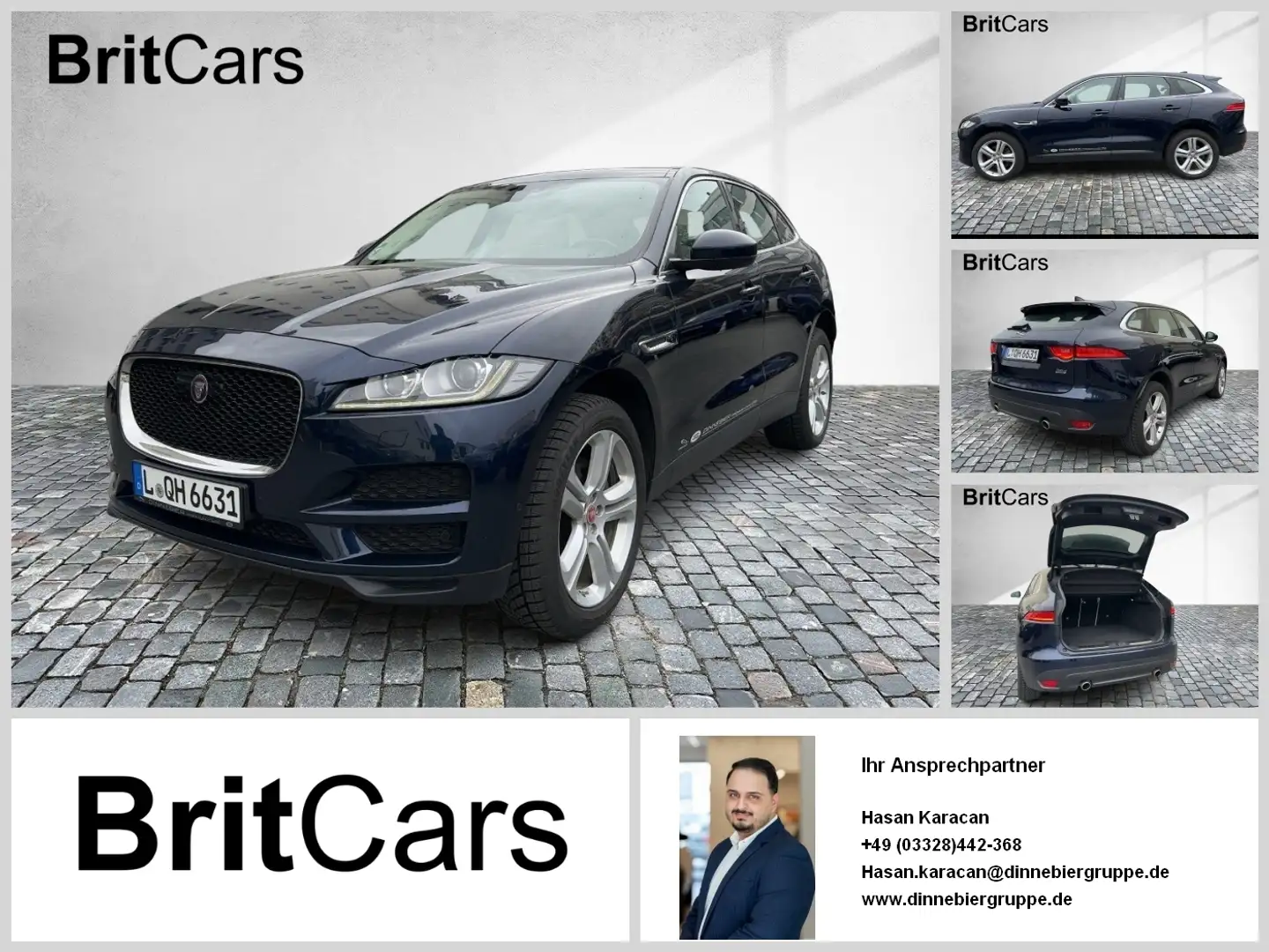 Jaguar F-Pace 30d AWD Prestige Navi, DAB Bleu - 1