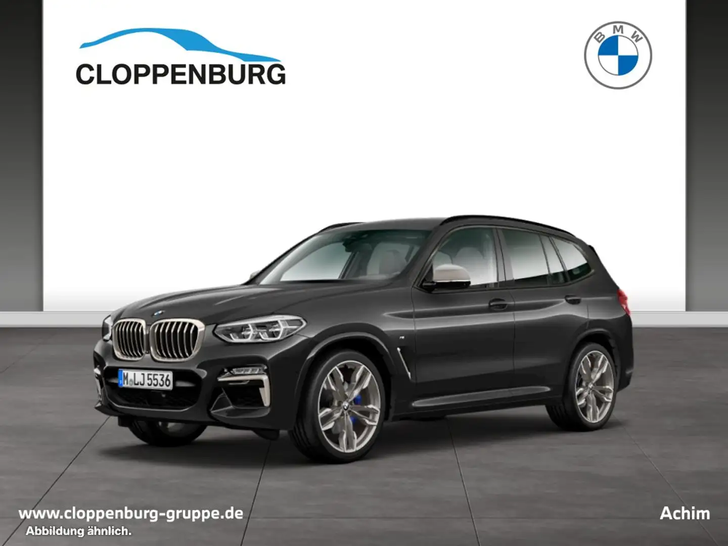 BMW X3 M 40i Head-Up+AHK+Navi+ACC+E.Sitze Memo.+SHZ Gris - 1