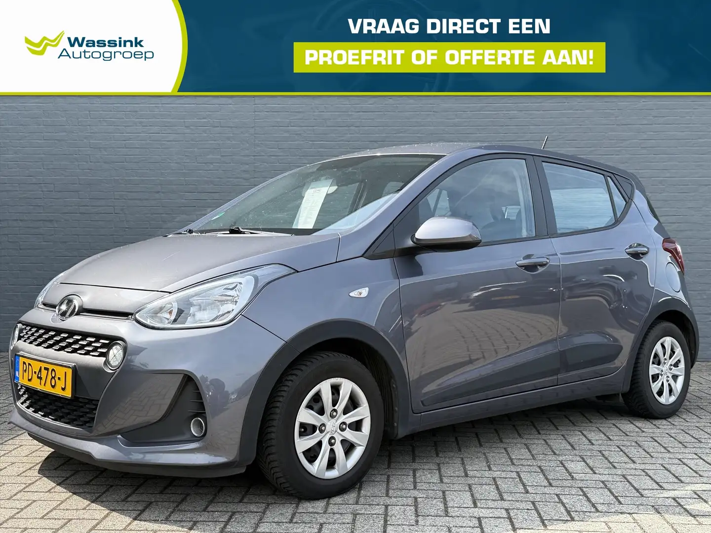 Hyundai i10 1.0i Blue 66pk Go! | Navigatie | Apple Carplay / A Gris - 1