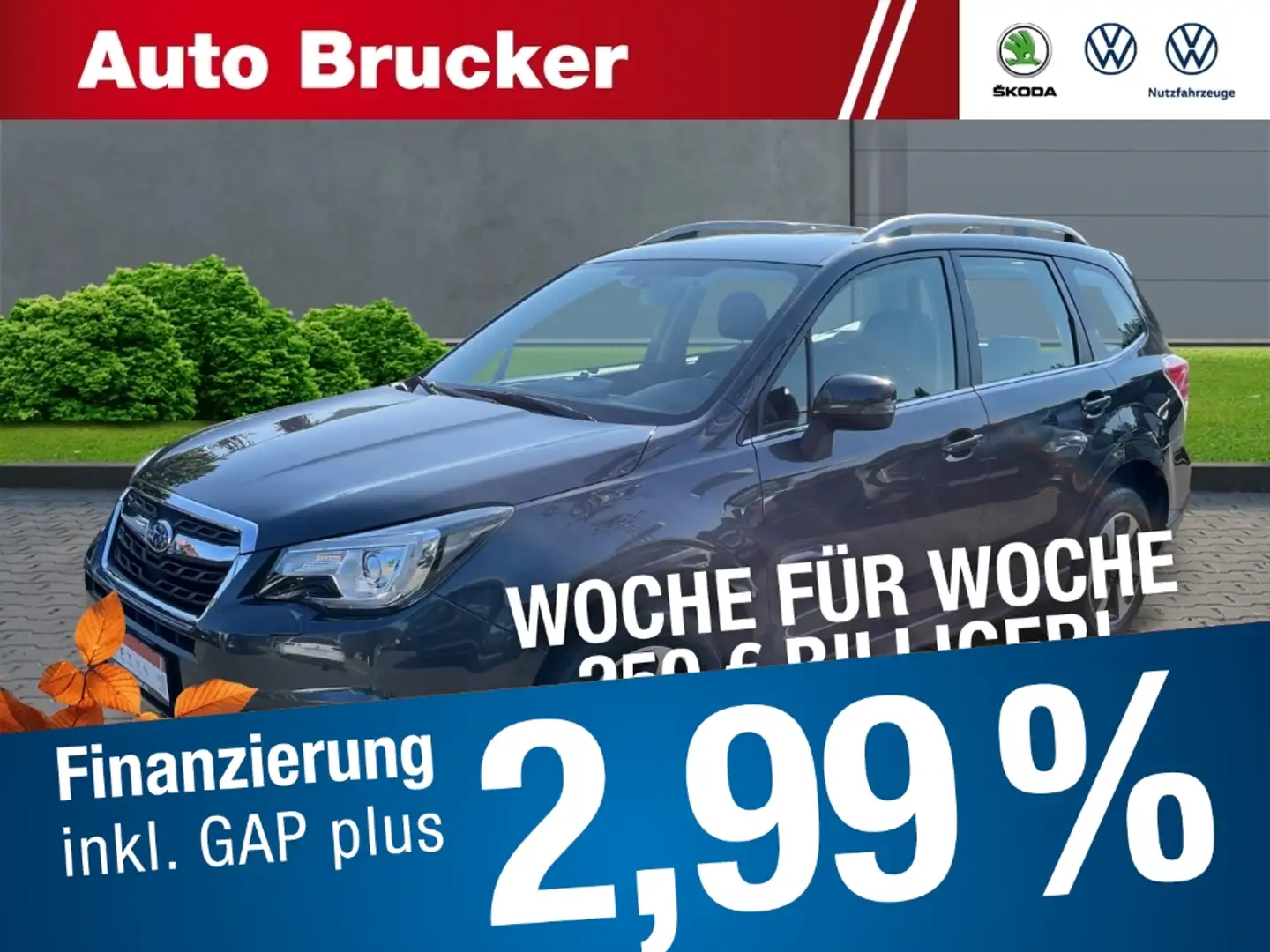 Subaru Forester Comfort 2.0i Allrad+Automatik+LED+2-Zonen-Klima+Me Šedá - 1
