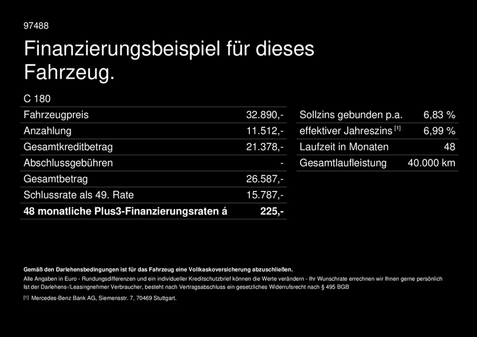 Mercedes-Benz C 180 Rückfahrkamera Sitzheizung MBUX-Navi LED Černá - 2