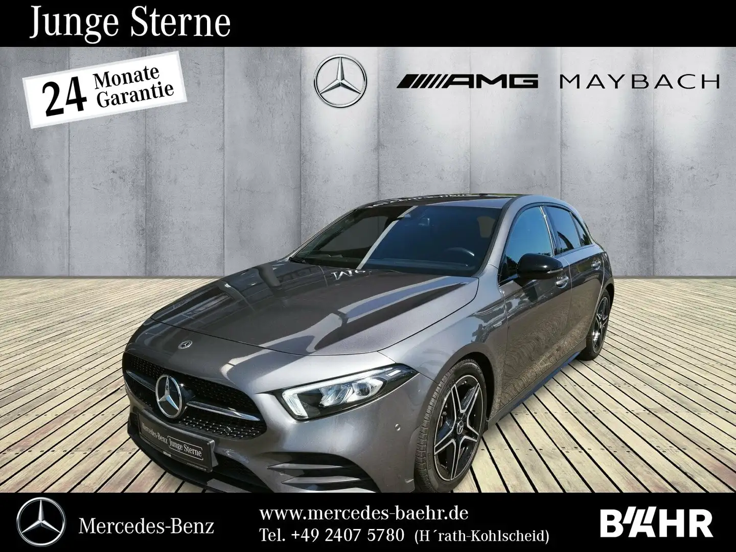 Mercedes-Benz A 180 A 180 AMG+Night/MBUX-Navi/LED/Parktr.+RFK/LMR18" Grigio - 1