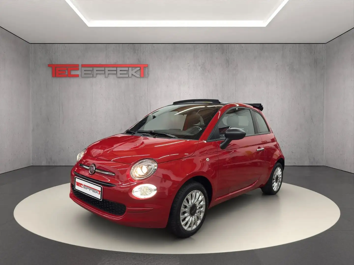 Fiat 500C apple carplay Rouge - 2