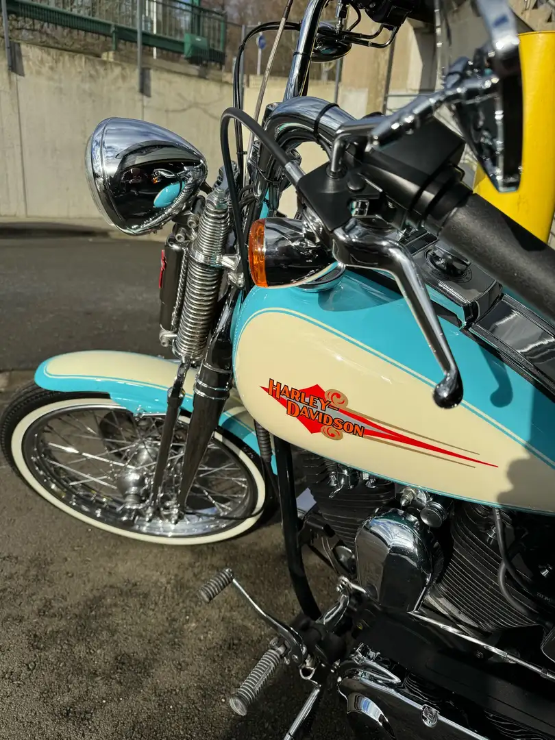 Harley-Davidson Softail Custom Springer1340 totalement remis a neuf ! Bleu - 2