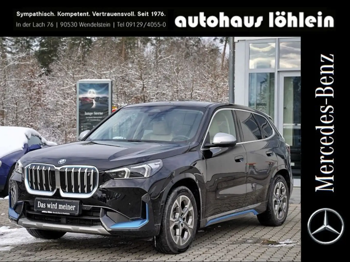 BMW iX1 XDrive 30 360 SpurH el.Heck LM Leder S-Si Schwarz - 1