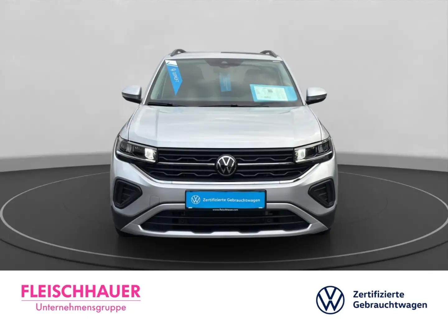 Volkswagen T-Cross TSI 1.0 Life+LED+ACC+DAB+NAVI+SHZ Silber - 2