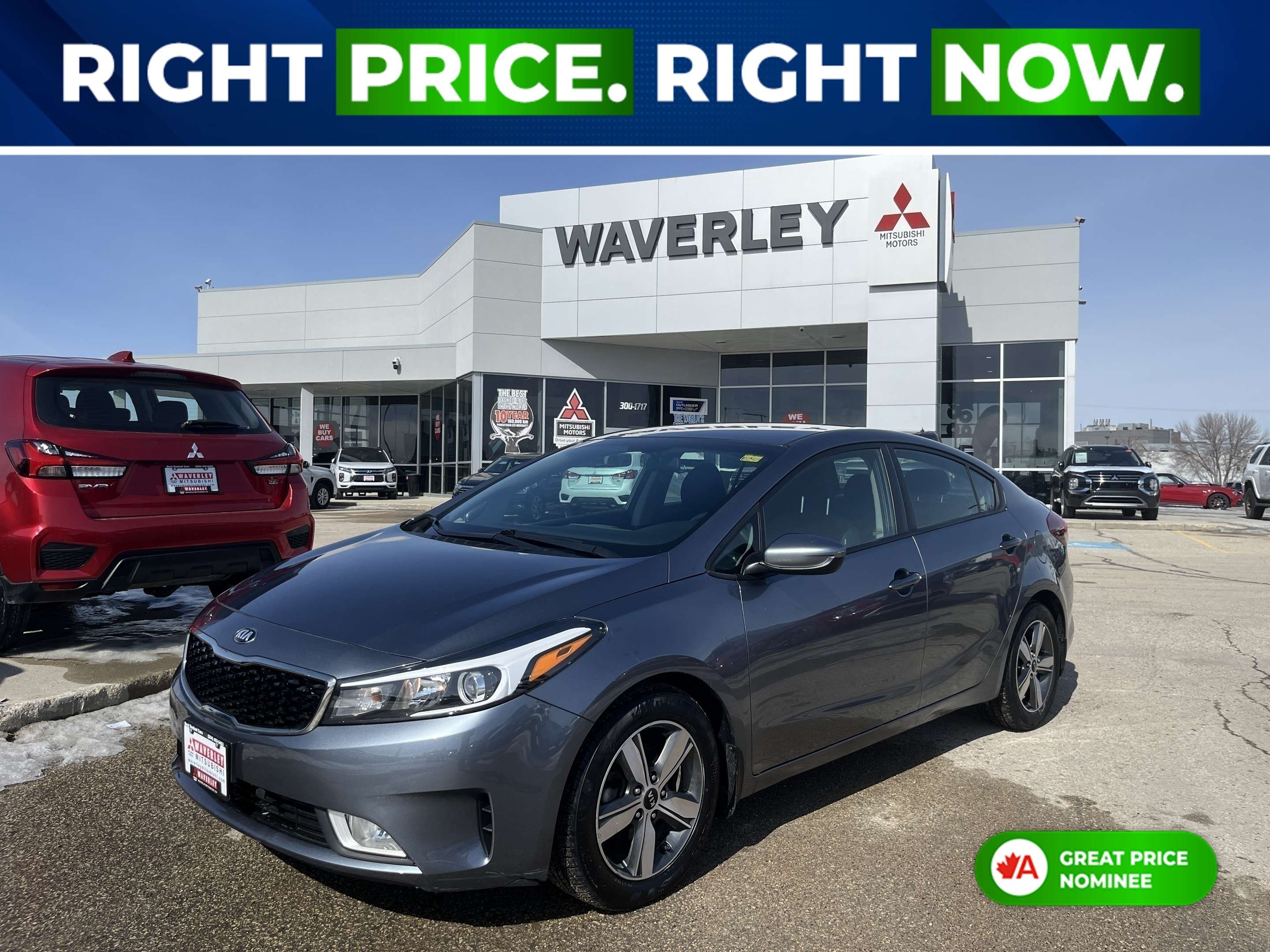 Gray 2018 Kia Forte Sedan 6-Speed Automatic