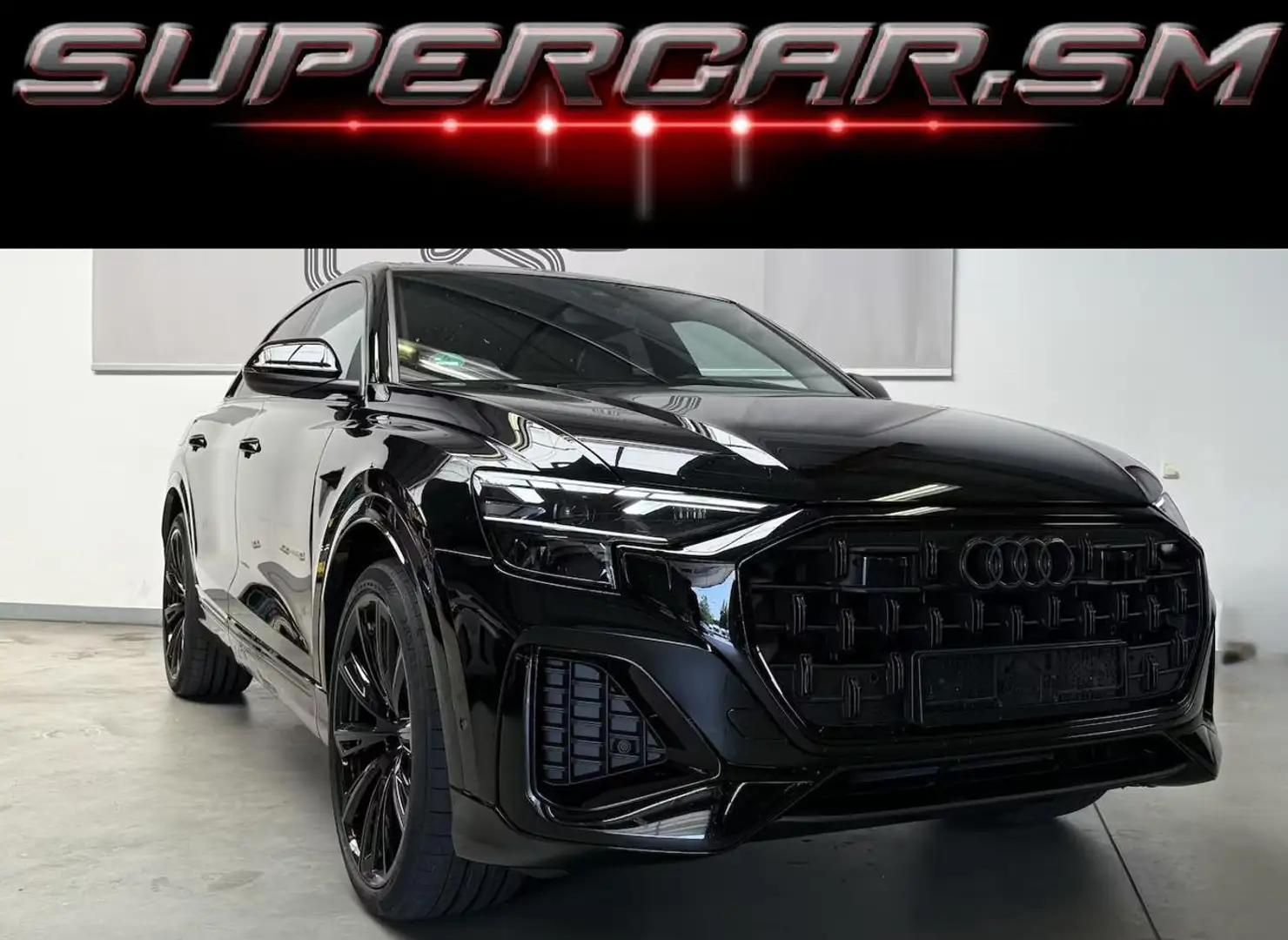 Audi Q8 50 TDI QUATTRO S LINE BLACK PACK PANORAMA Nero - 1