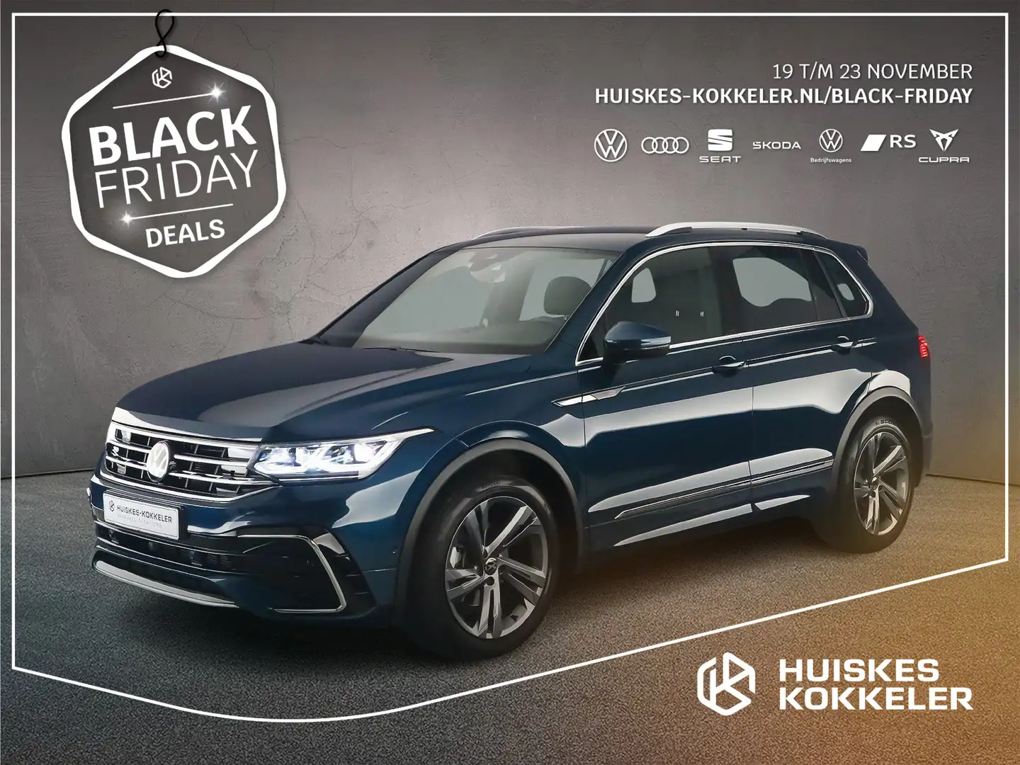 Volkswagen Tiguan R-Line Business 1.5 TSI 150pk DSG Automaat Trekhaa Blauw - 1