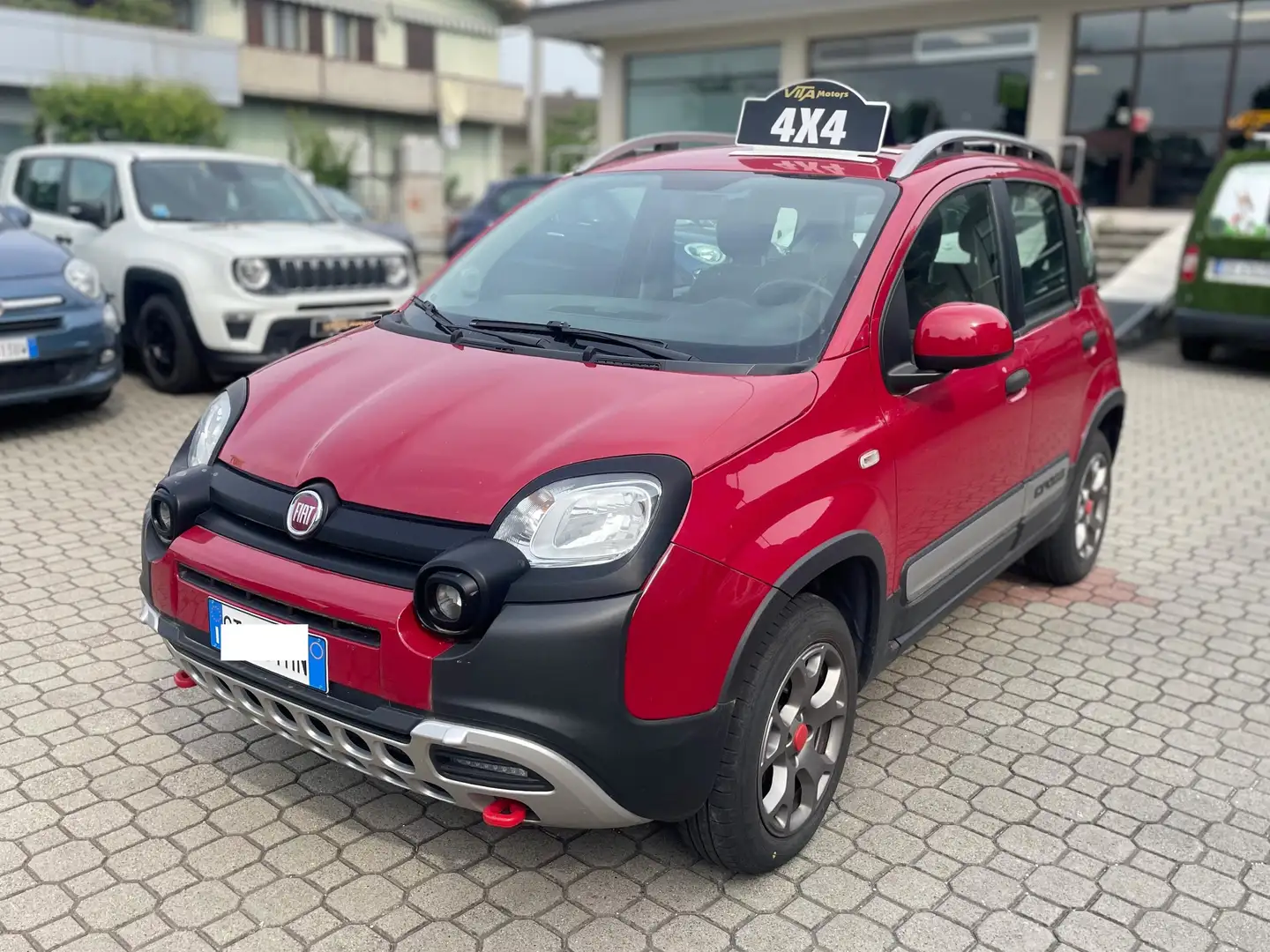 Fiat Panda Panda Cross 1.3 mjt 16v 4x4 80cv -GANCIO DI TRAINO Rojo - 1