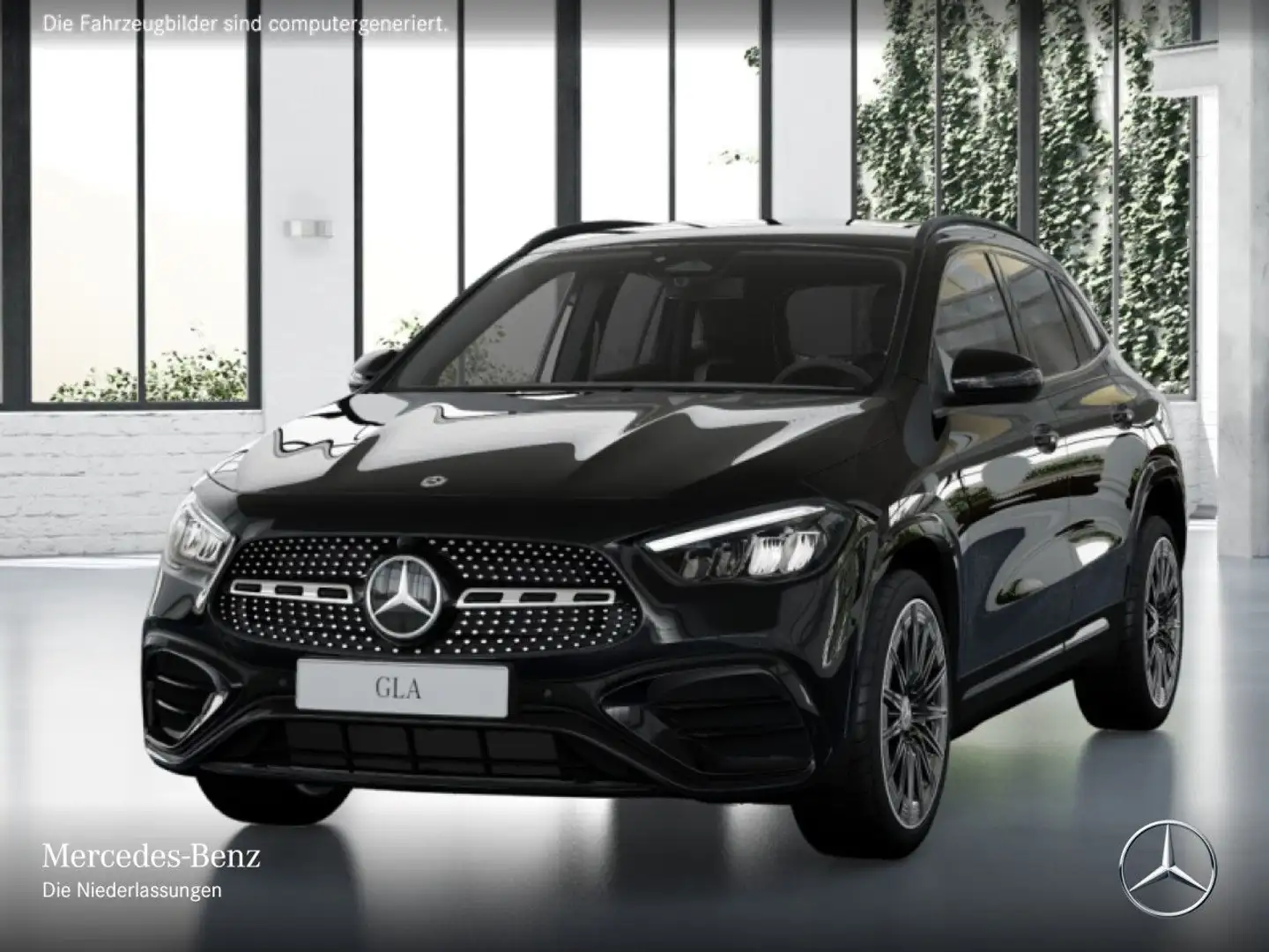 Mercedes-Benz GLA 180 AMG+NIGHT+AHK+LED+KAMERA+TOTW+7G Schwarz - 2