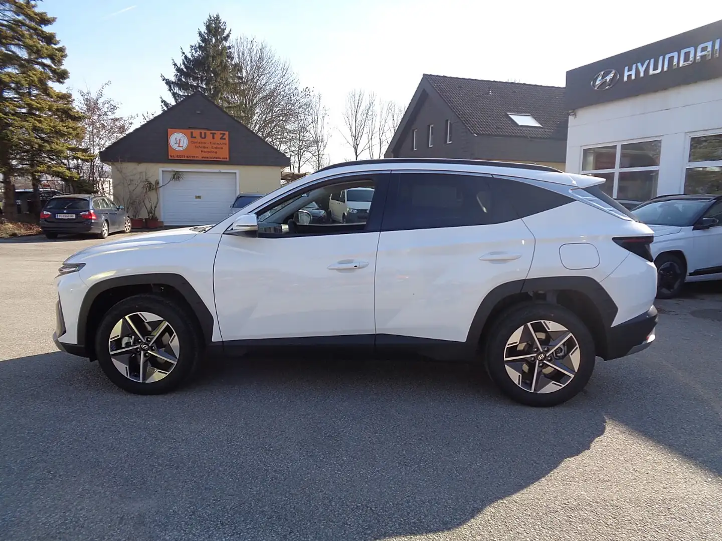 Hyundai TUCSON Tucson 1,6 T-GDI HEV 2WD Go Plus Aut. Weiß - 2