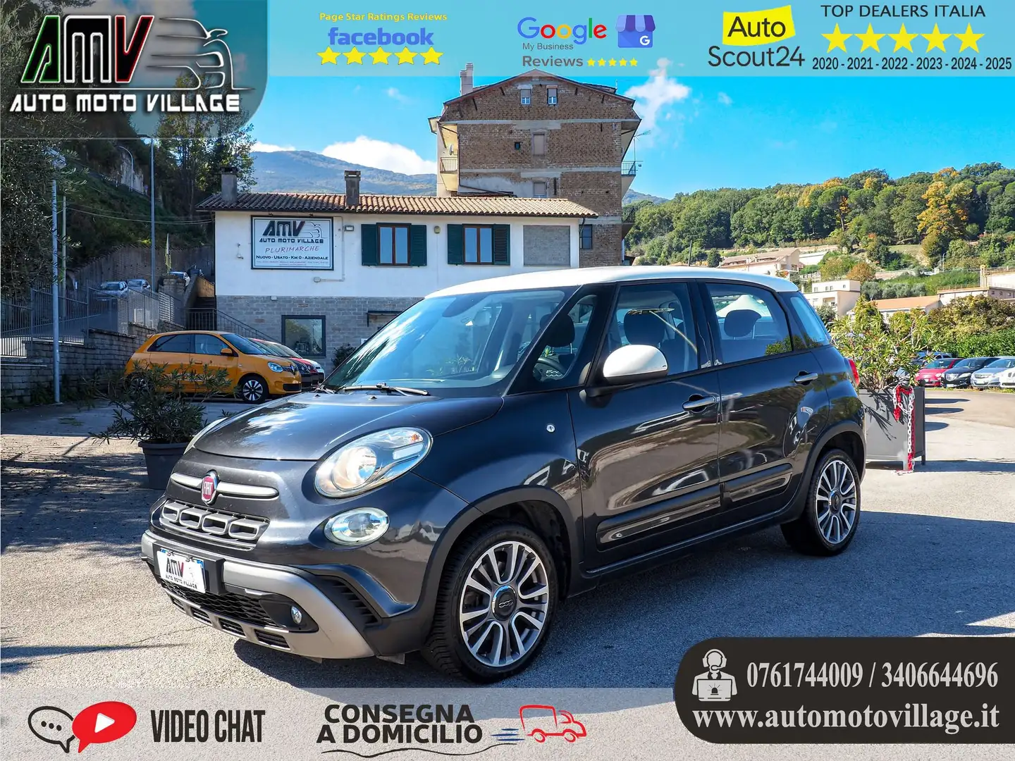Fiat 500L 1.6 Multijet 120 CV Cross UNICO PROPRIETARIO Grigio - 1