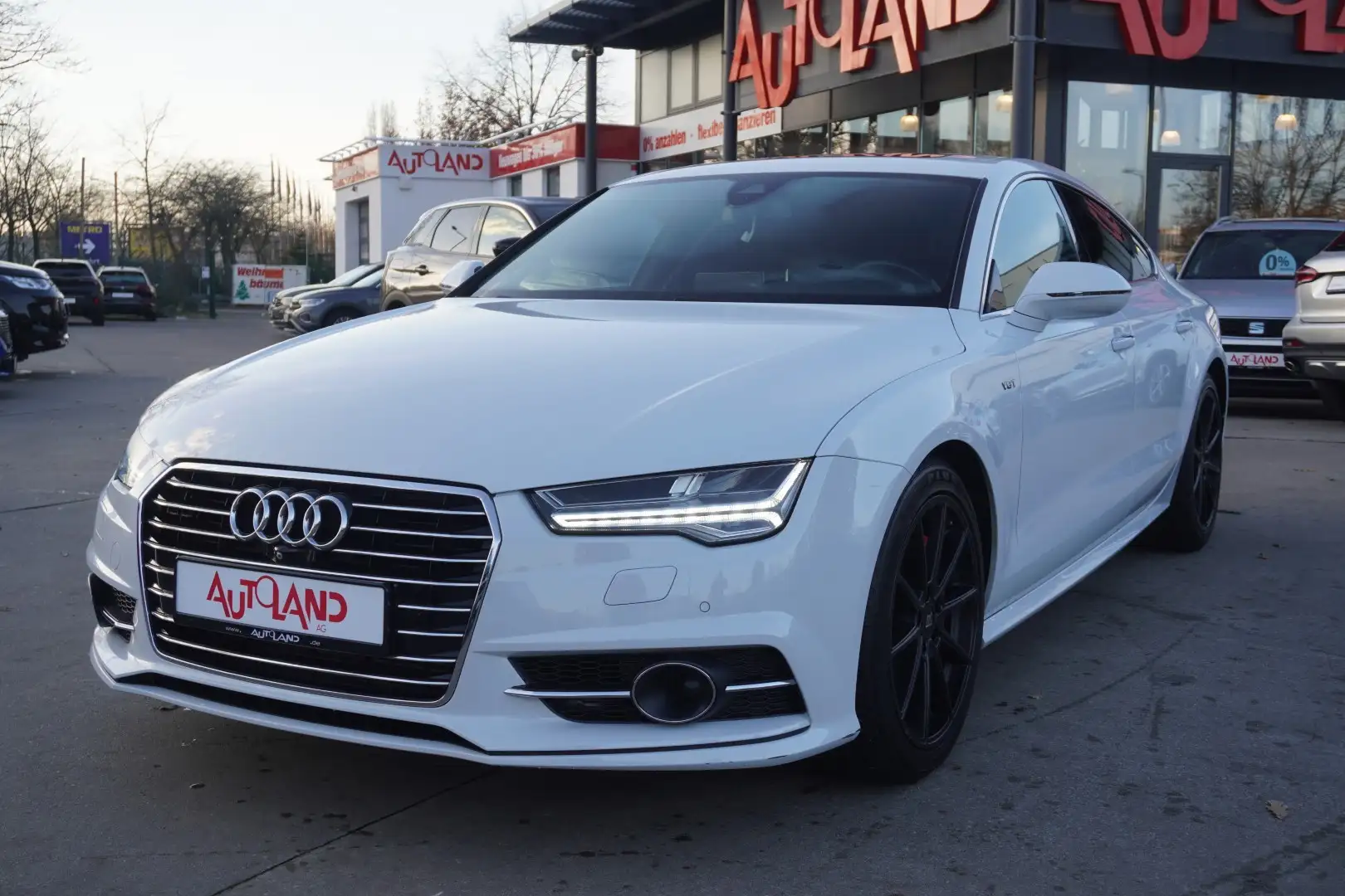 Audi A7 Sportback 3.0 TDI Competition HUD Matrix Navi Weiß - 2