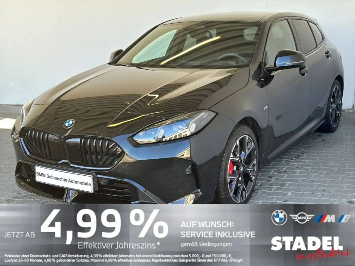 BMW 118 dA M Sport Navi.LED.HuD.RüKam.Komfort-Zg.ACC Noir - 2