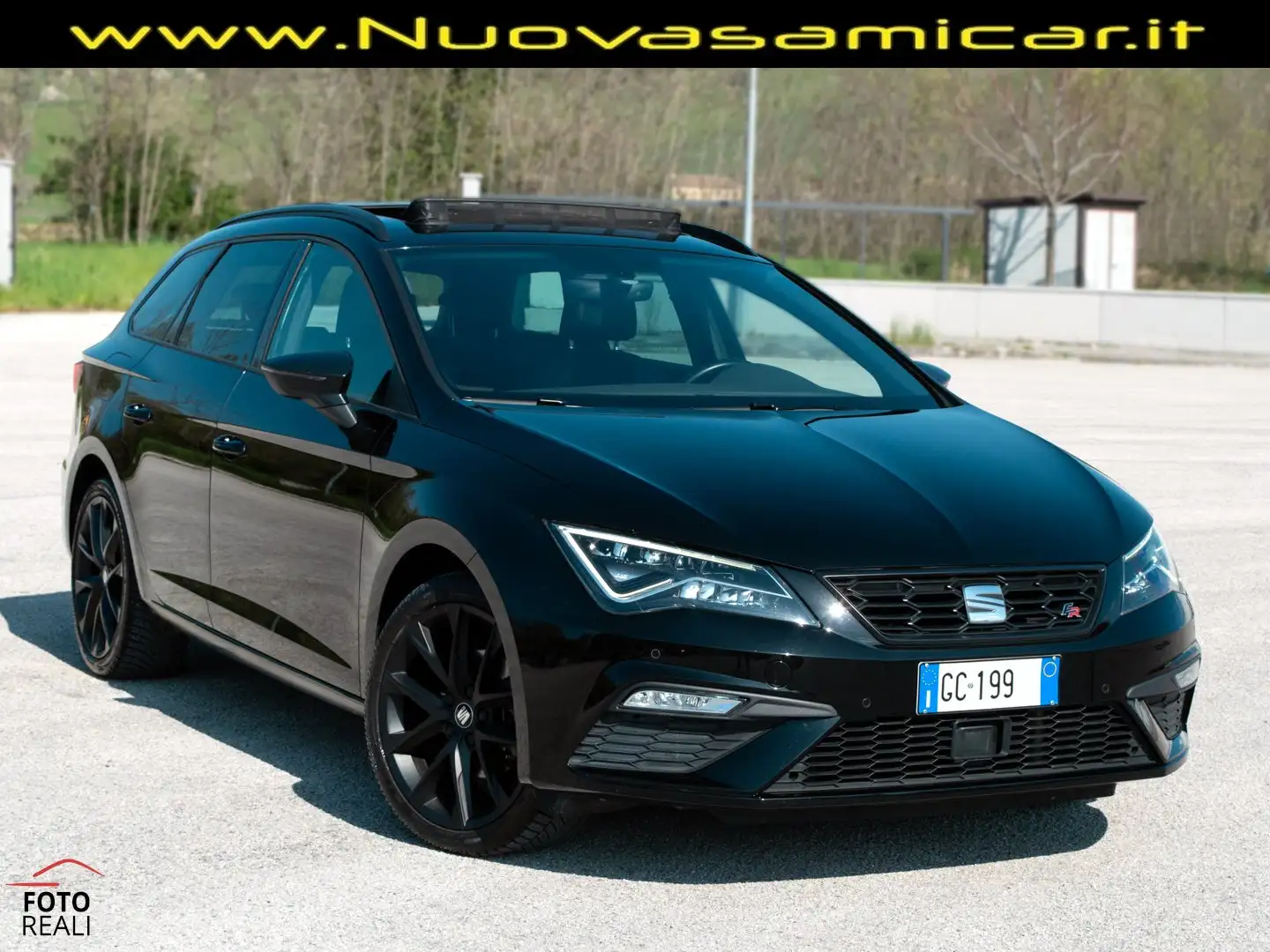 SEAT Leon FR 1.5 TGI 130 CV ST BLACK EDITION TETTO FULL LED Nero - 1