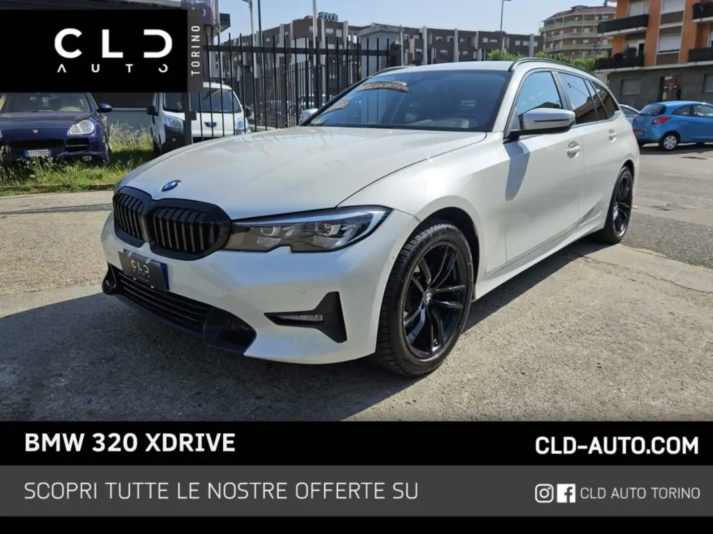 BMW 320 d 48V xDrive Touring Msport Bianco - 1