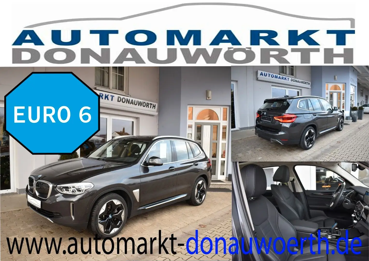 BMW iX3 Impressive Pano Abstandstempomat AHK Szary - 1