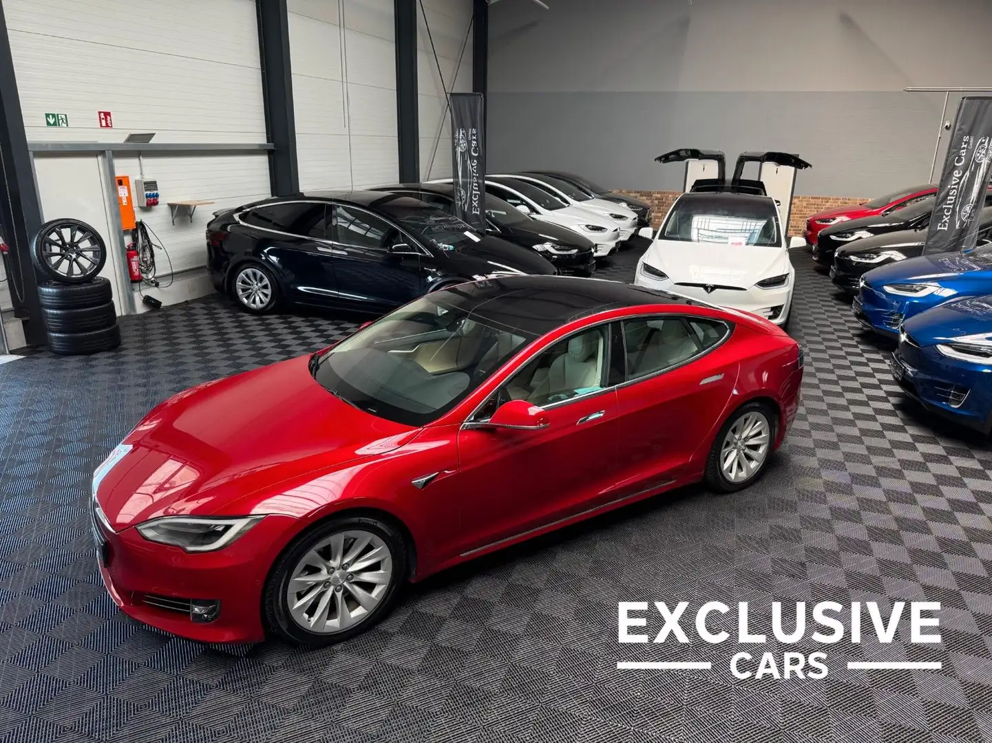 Tesla Model S MODEL S 100D | AUTOPILOT 2.5 | CCS | CREME | Rot - 1