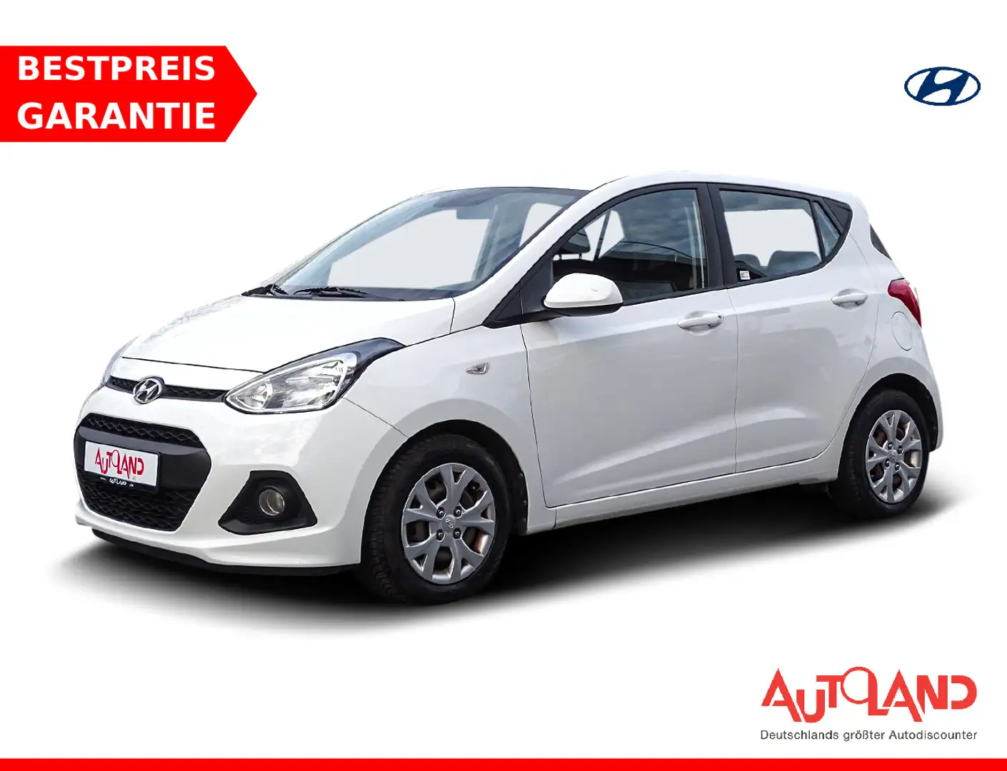 Hyundai i10 1.0 Klima Sitzheizung Tempomat PDC Weiß - 1