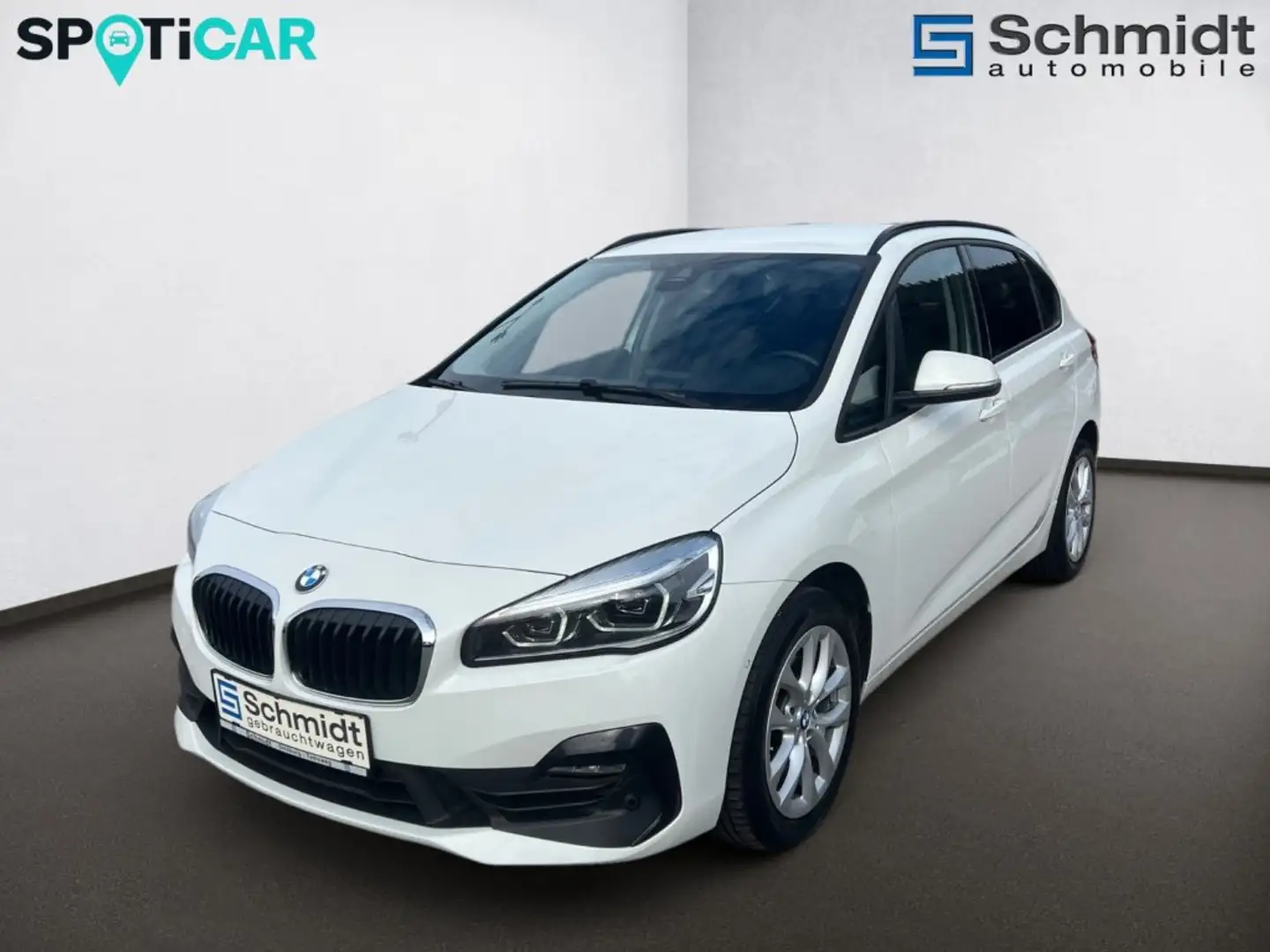 BMW 218 d Active Tourer Advantage Aut. Blanc - 1