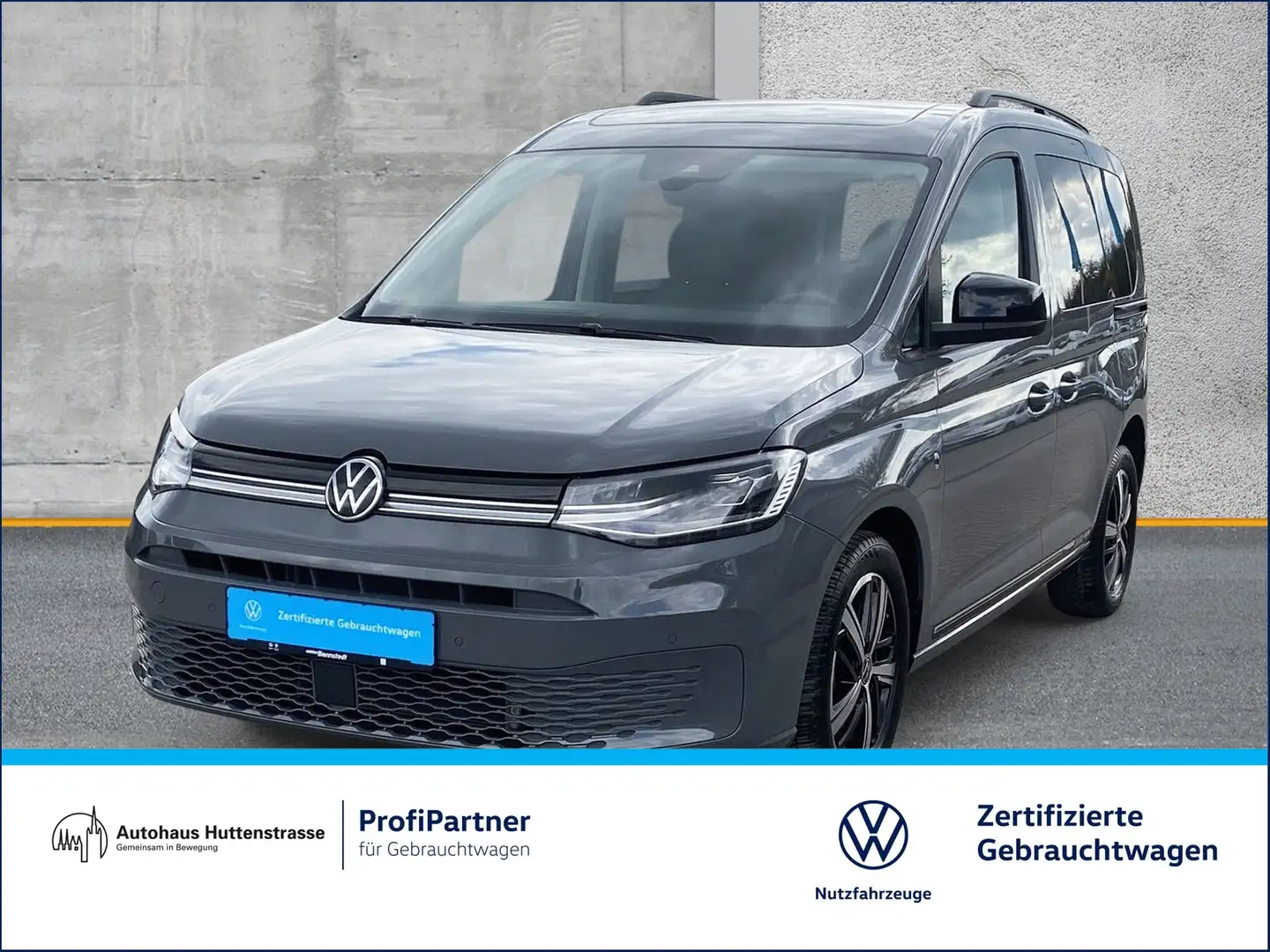Volkswagen Caddy 1.5 TSI Dark Label LED STANDHZG PANO AHK Grau - 1