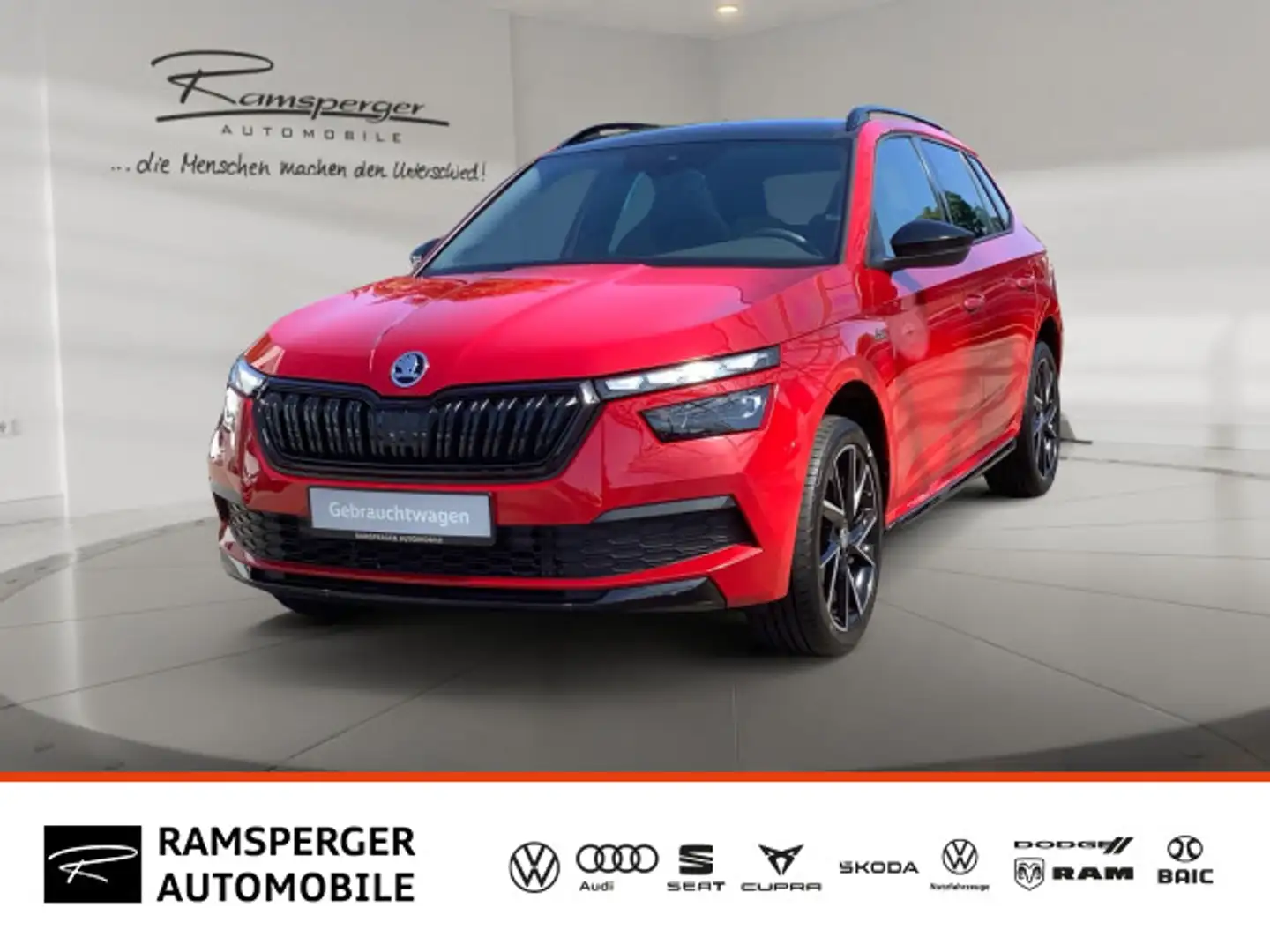 Skoda Kamiq 1.0 TSI DSG Monte Carlo AHK ACC LED Navi K Rot - 1