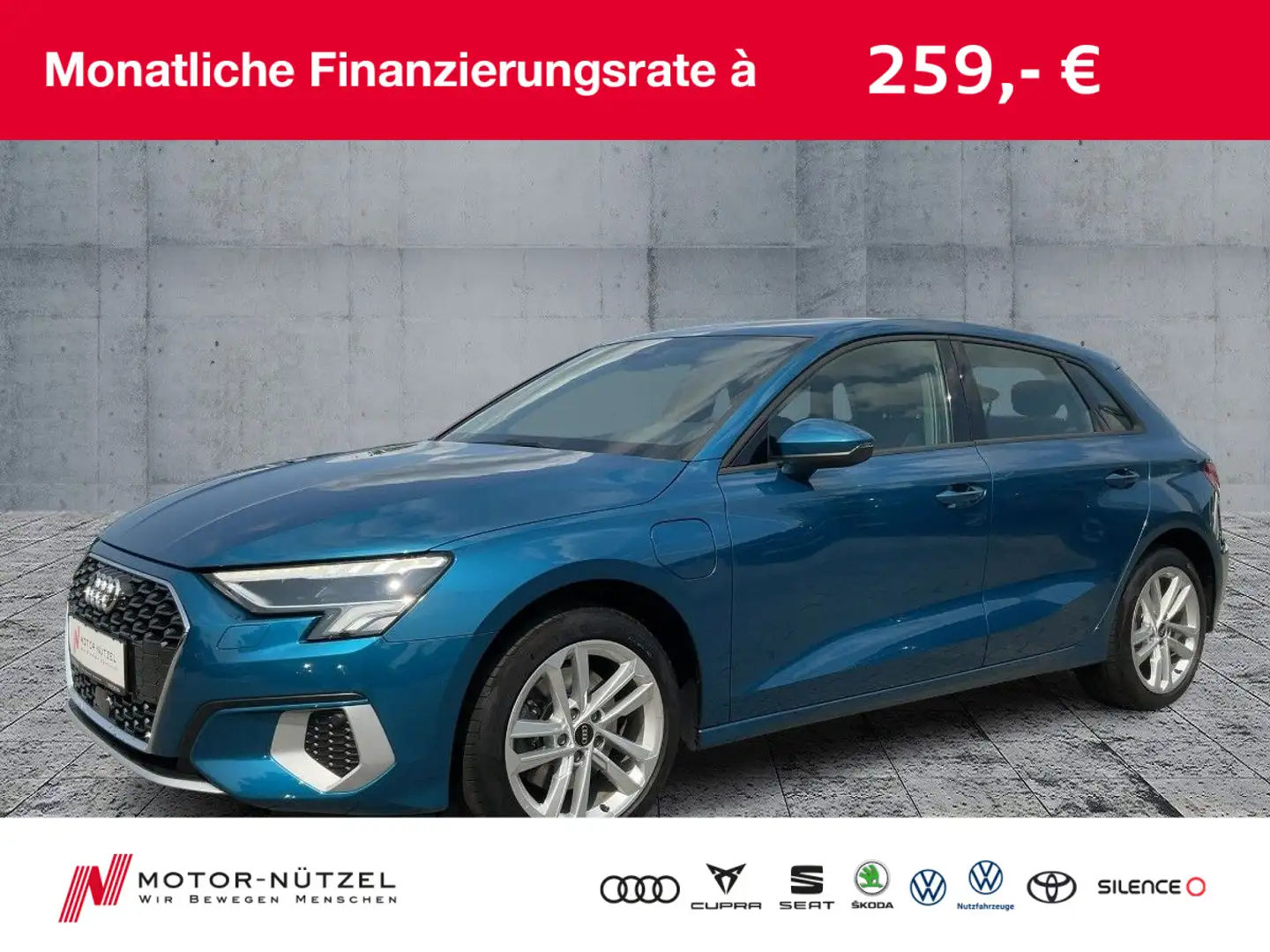Audi A3 40 TFSI e S-TR ADVANCED LED+NAV+B&O Blau - 1