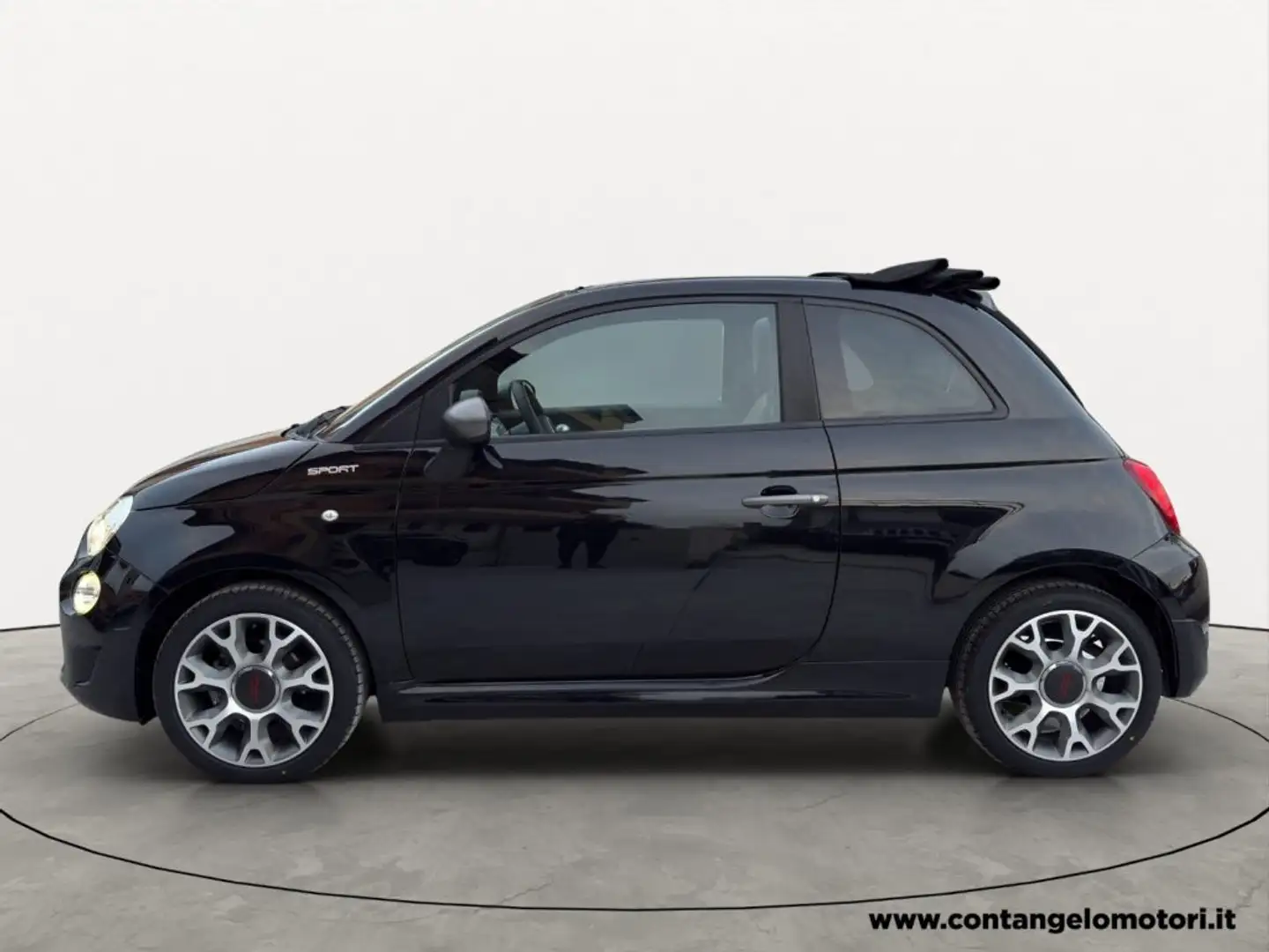 Fiat 500C cabrio 1.0 Hybrid Sport Unico proprietario km58000 Nero - 2