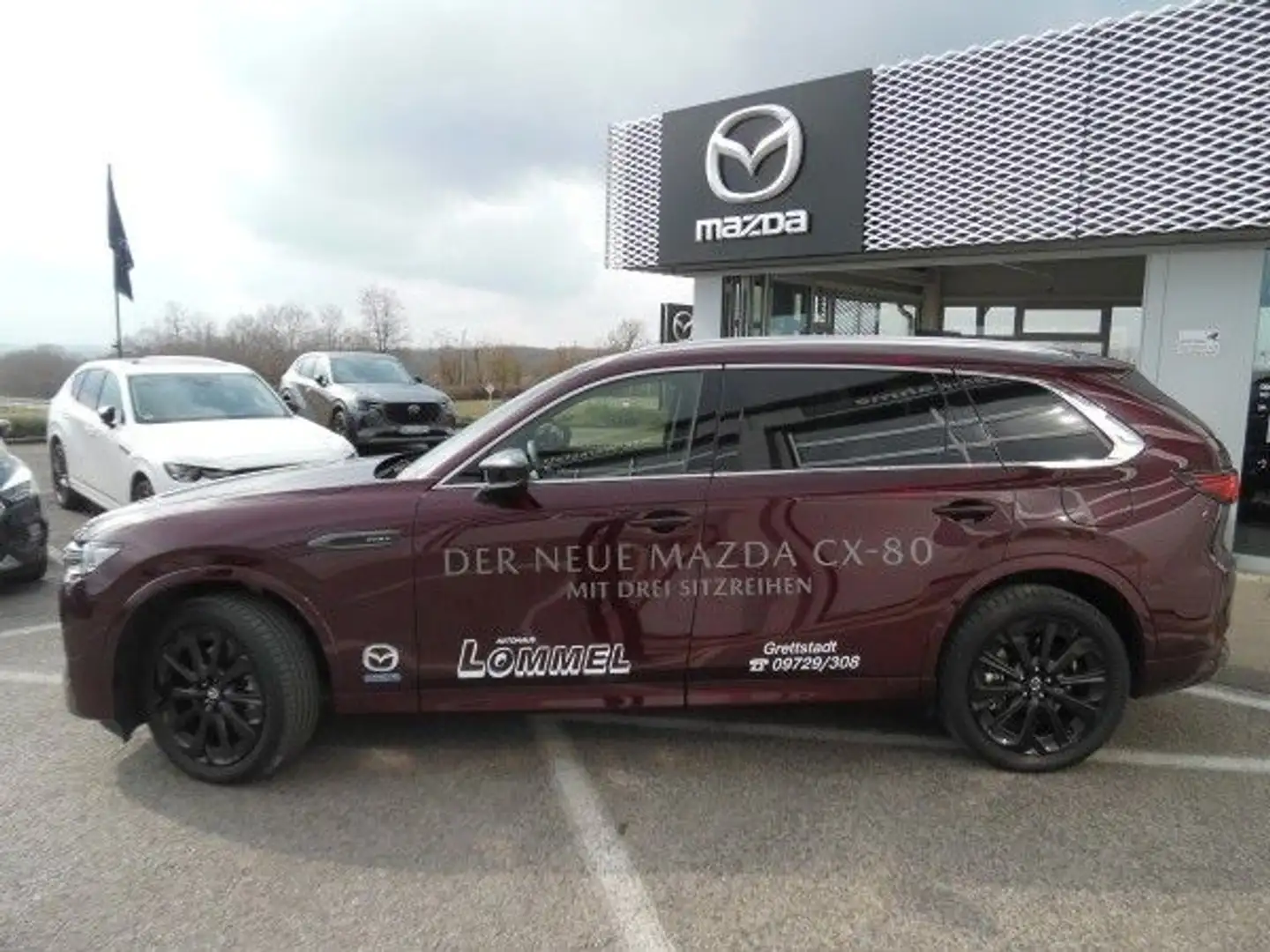 Mazda CX-80 2.5 e-SKYACTIV PHEV Homura Plus Auto AWD Rouge - 2