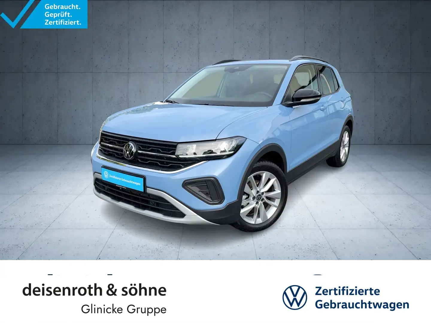 Volkswagen T-Cross GOAL 1.0 TSI AppCon/ACC/SHZ/LED/Climatro Blau - 1