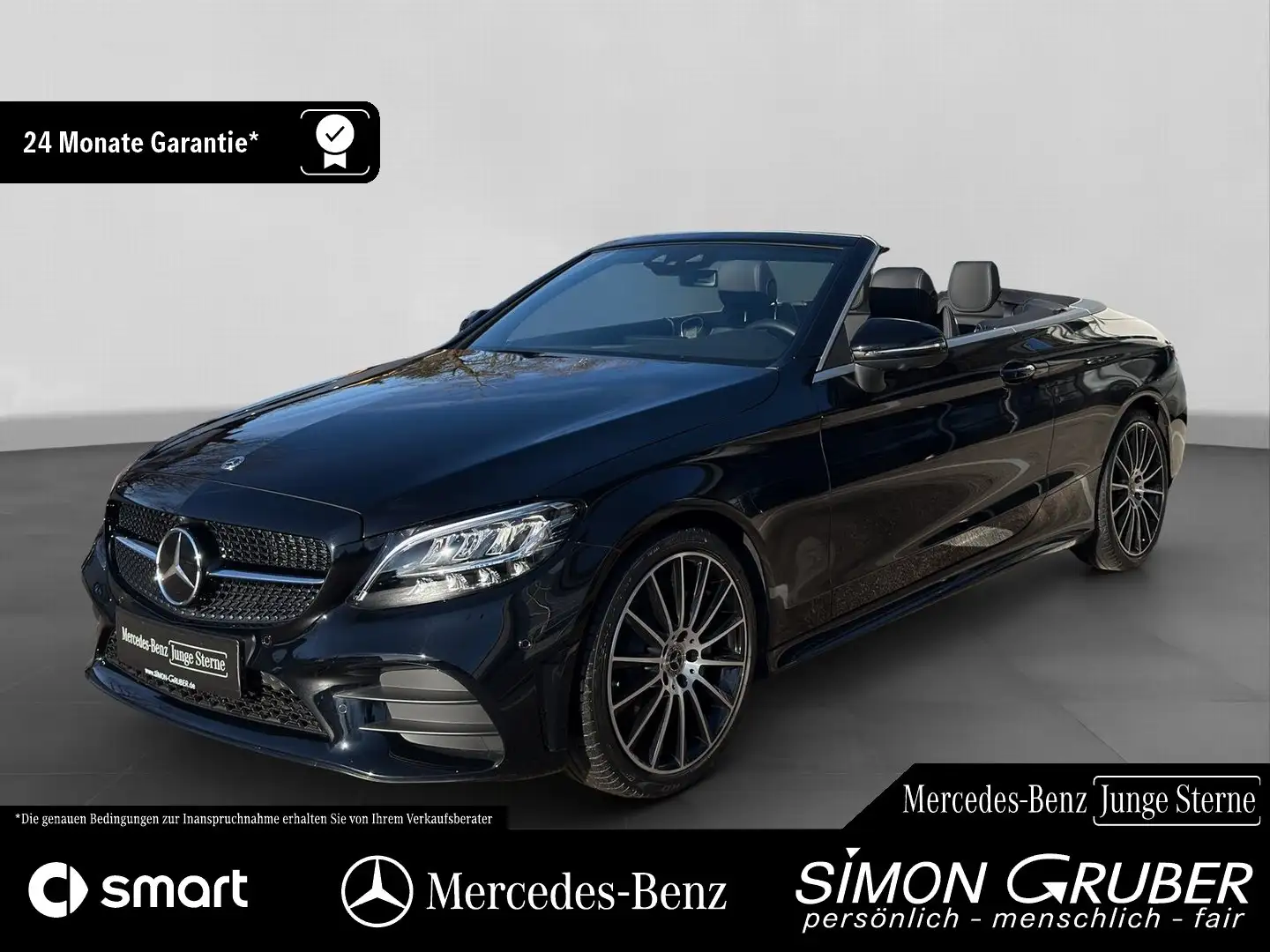 Mercedes-Benz C 200 Cabriolet AMG Night Adv Sound 360 Distron. Schwarz - 1