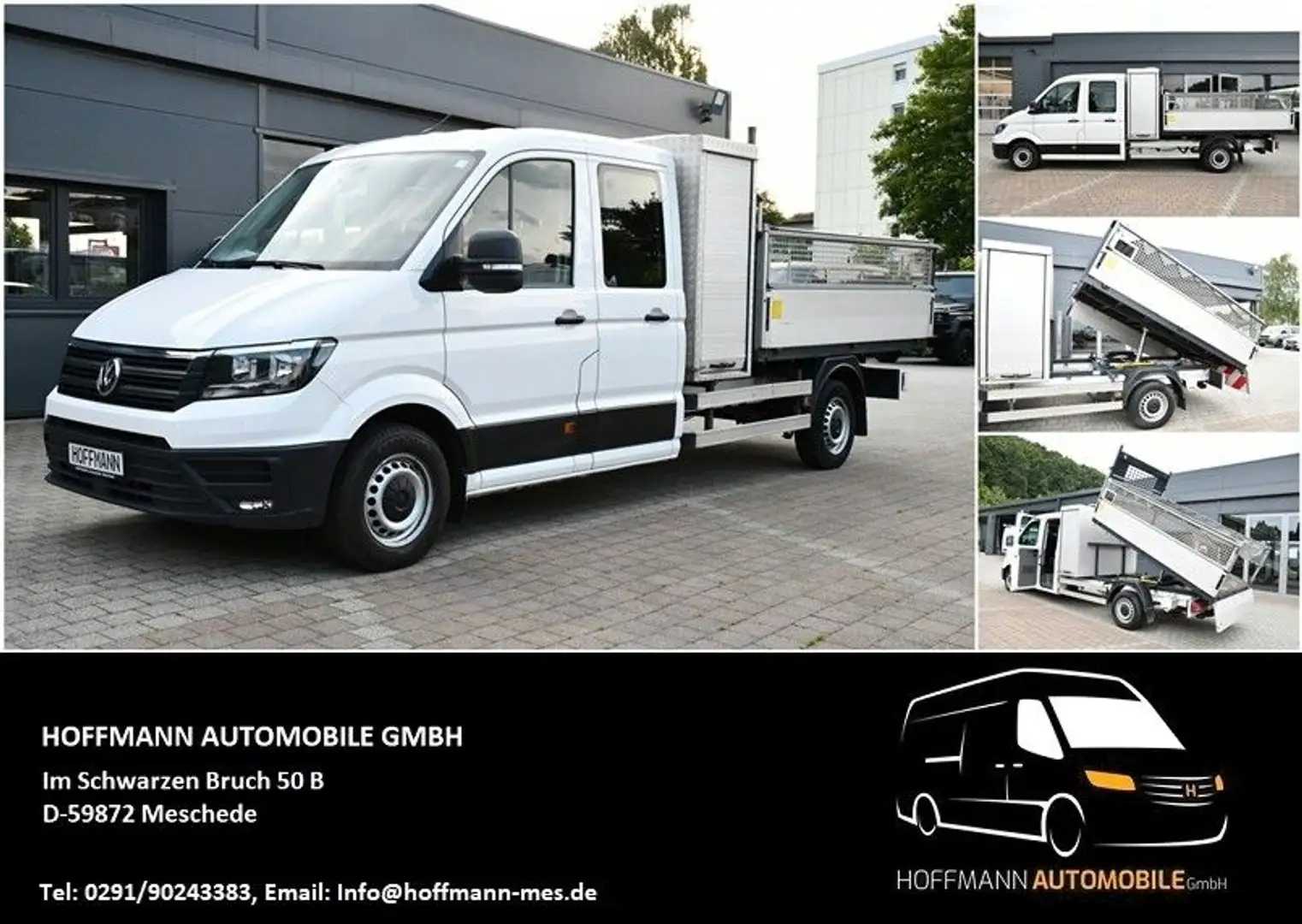 Volkswagen Crafter Pritsche Kipper DOKA LANG  Laubgitter Wit - 1