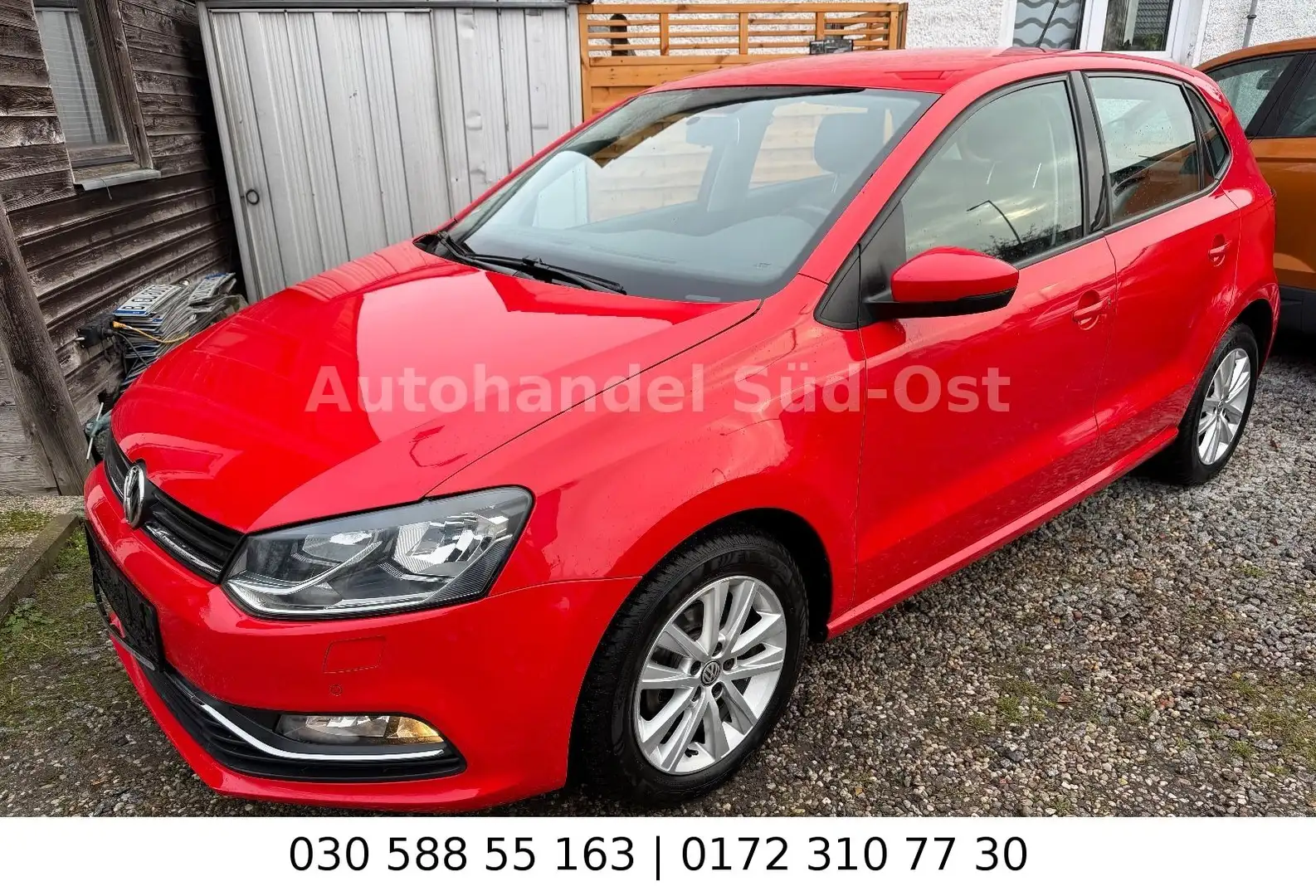 Volkswagen Polo V Comfortline Autom PDC Multi AllwetterSTHZ Rojo - 1