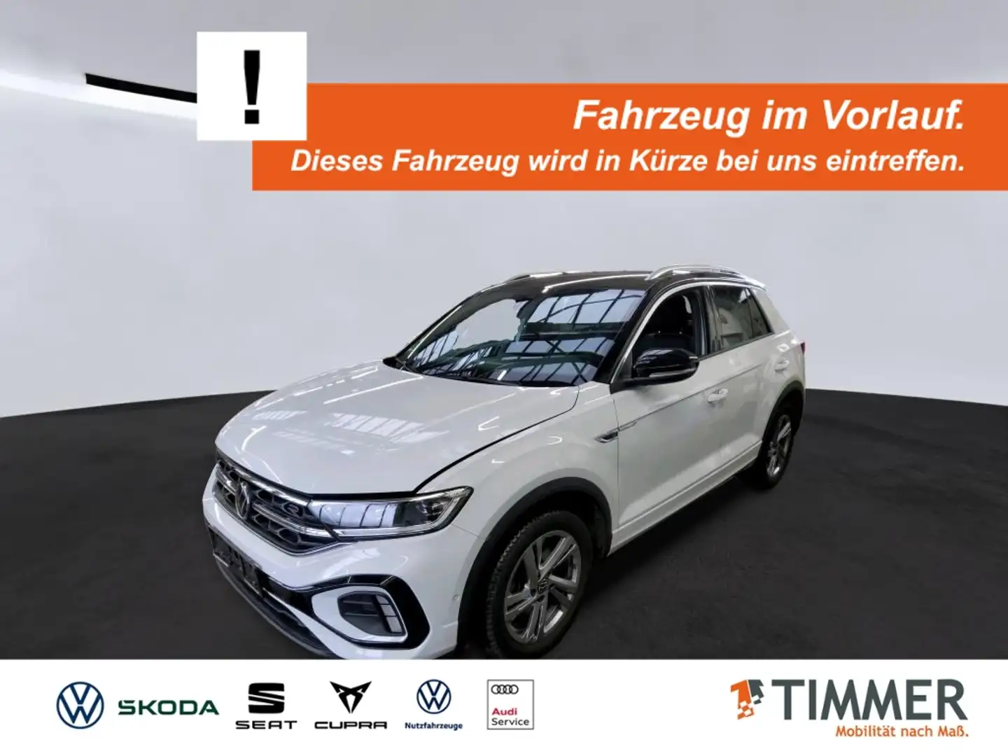 Volkswagen T-Roc 2.0 TDI DSG R-LINE +AHK +LED +ACC +RKAM +VIRTUAL Weiß - 1
