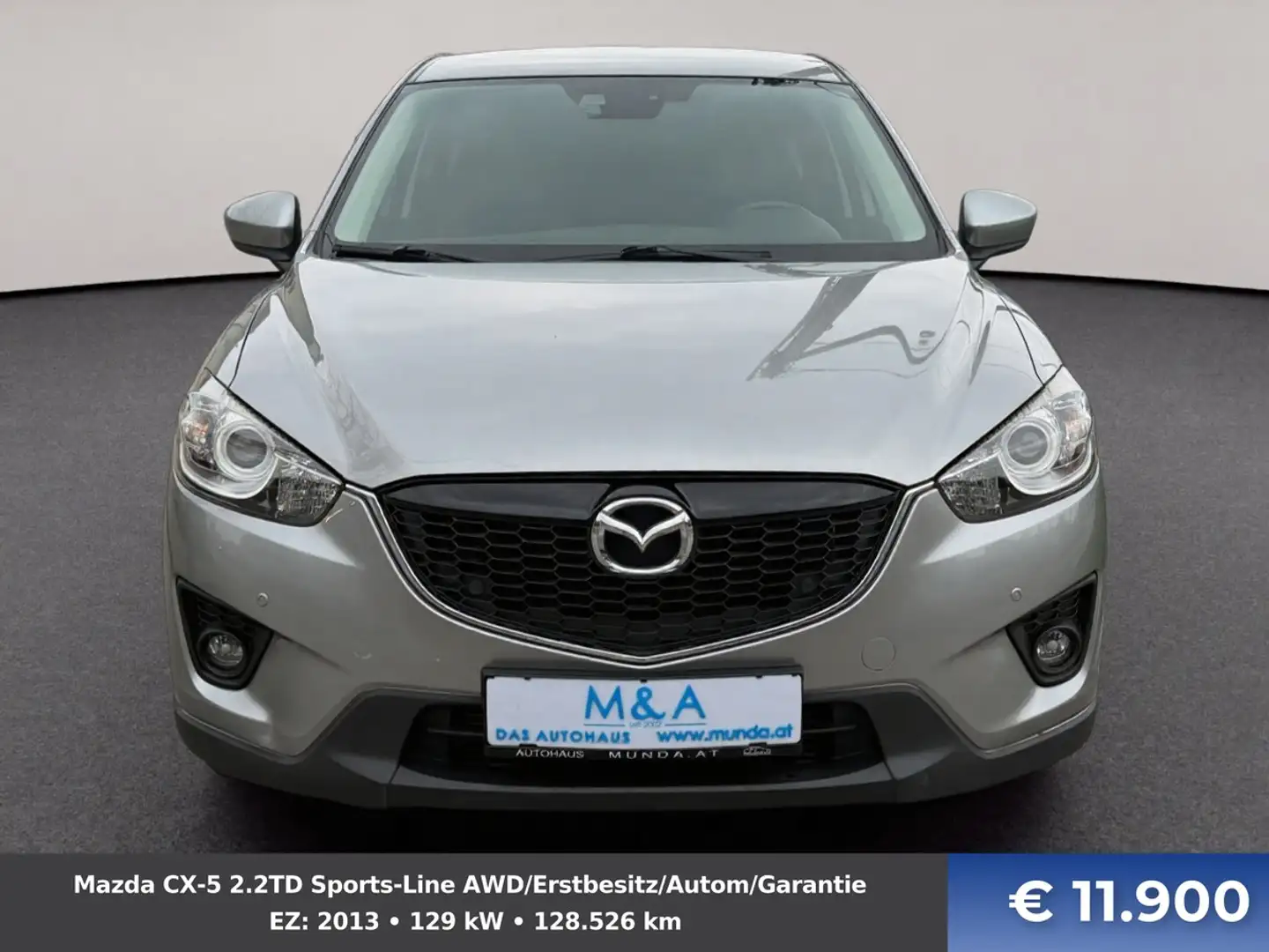 Mazda CX-5 2.2TD Sports-Line AWD/Erstbesitz/Autom/Garantie Grau - 2